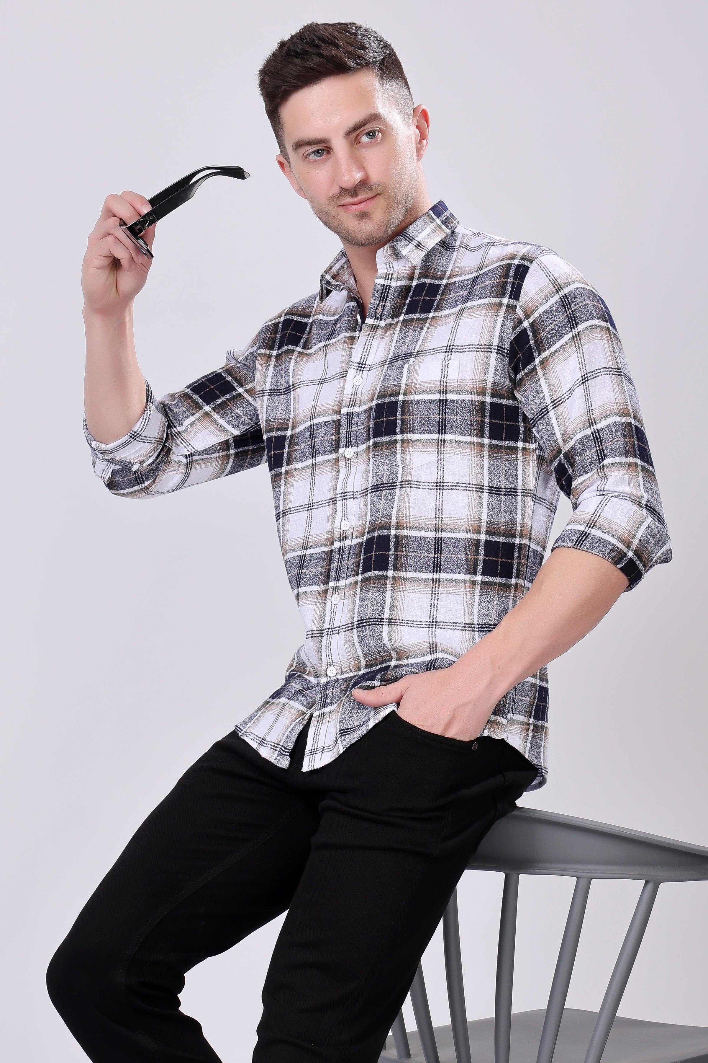 Stylox Check Casual Shirts