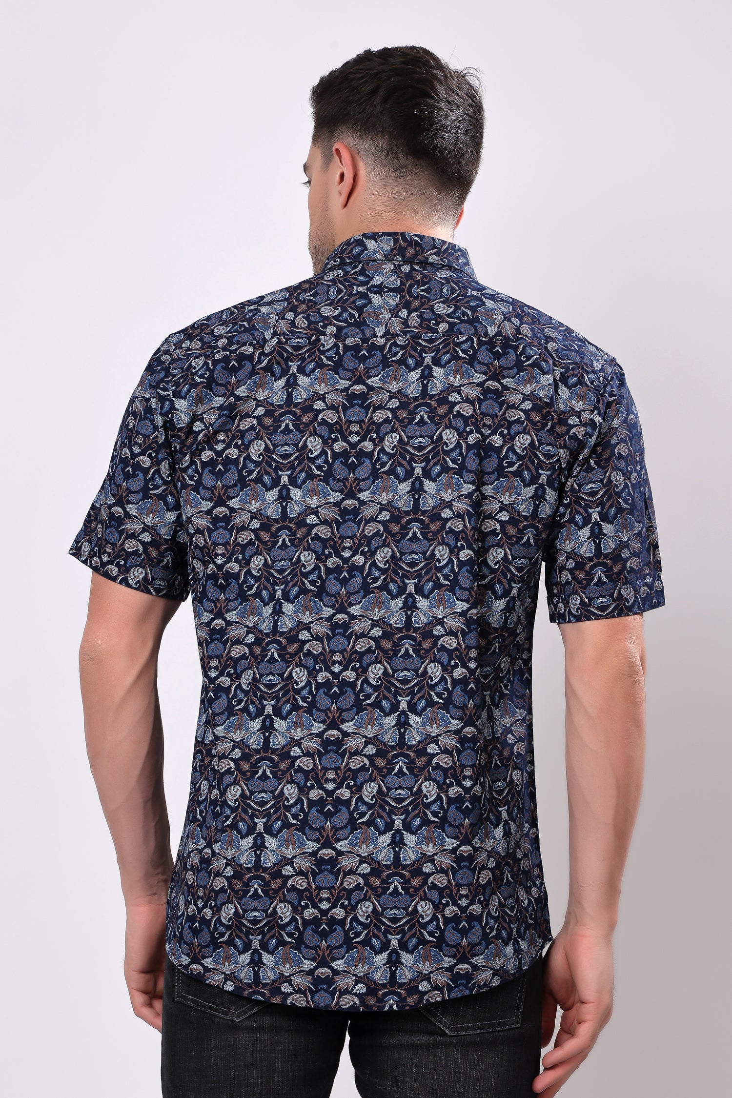 Stylox Half Sleeve Printed Casual Shirt for Men