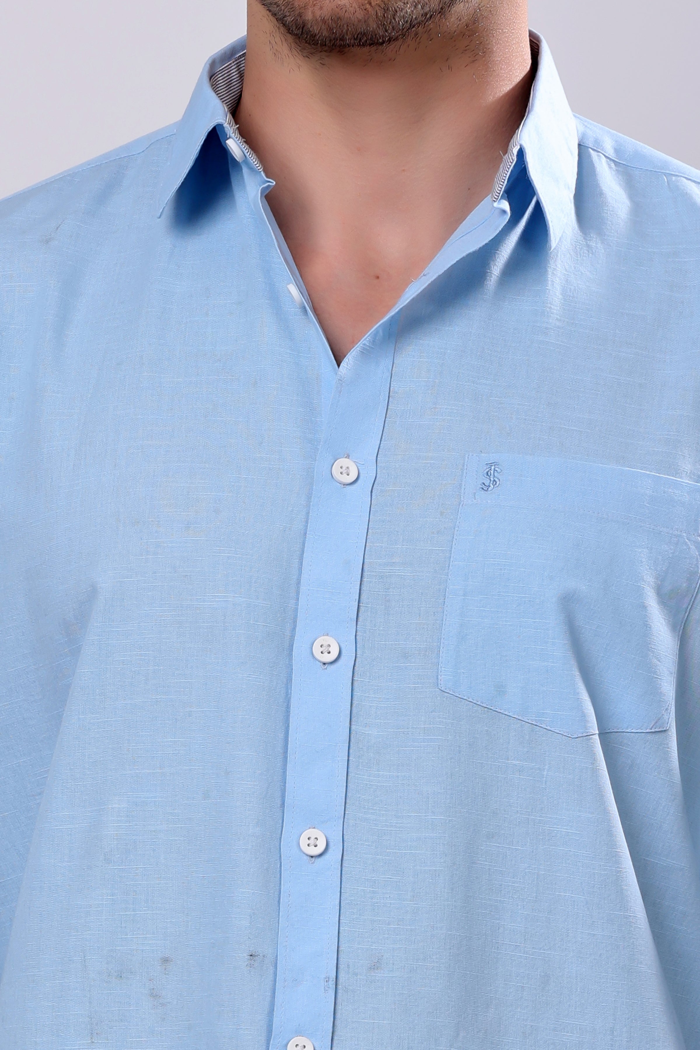 Stylox Men's Full Sleeve Solid Casual Shirt – Premium Cotton Blend Regular Fit Shirt for Everyday Comfort & Style