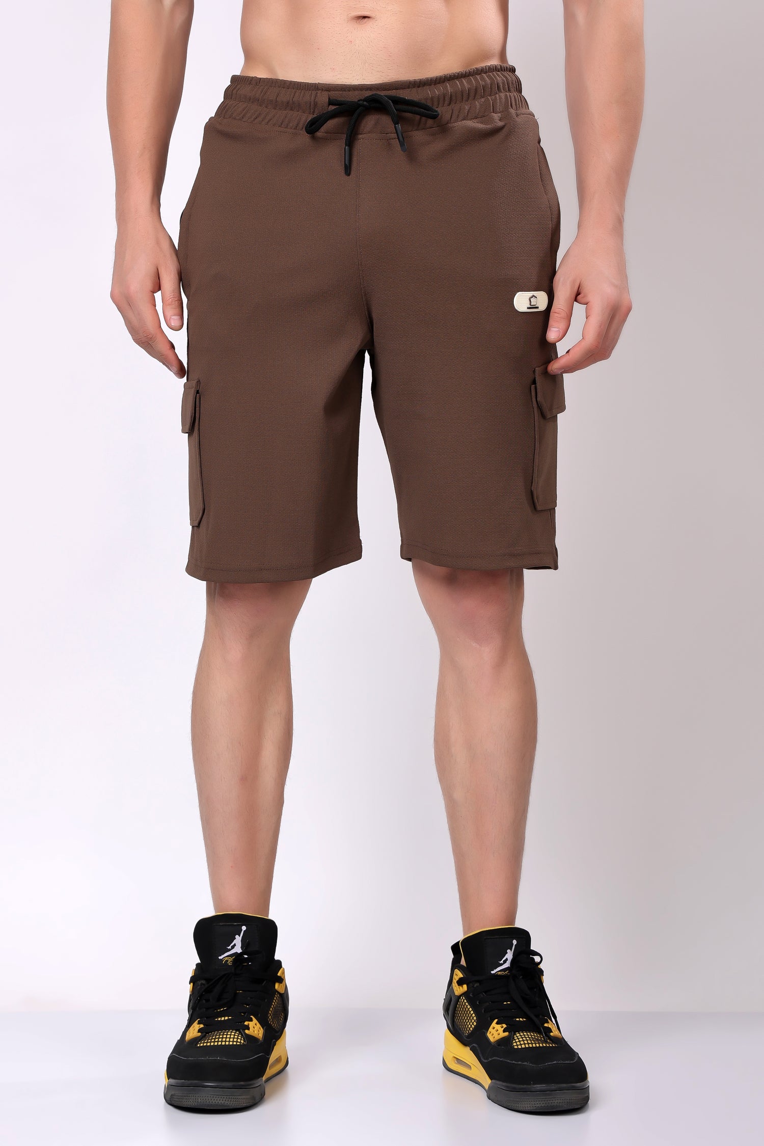 Stylox Men’s Solid Co-ord Set | Round Neck Half Sleeve T-Shirt &amp; Cargo Shorts Set | Premium Cotton Blend Summer Outfit for Casual Wear