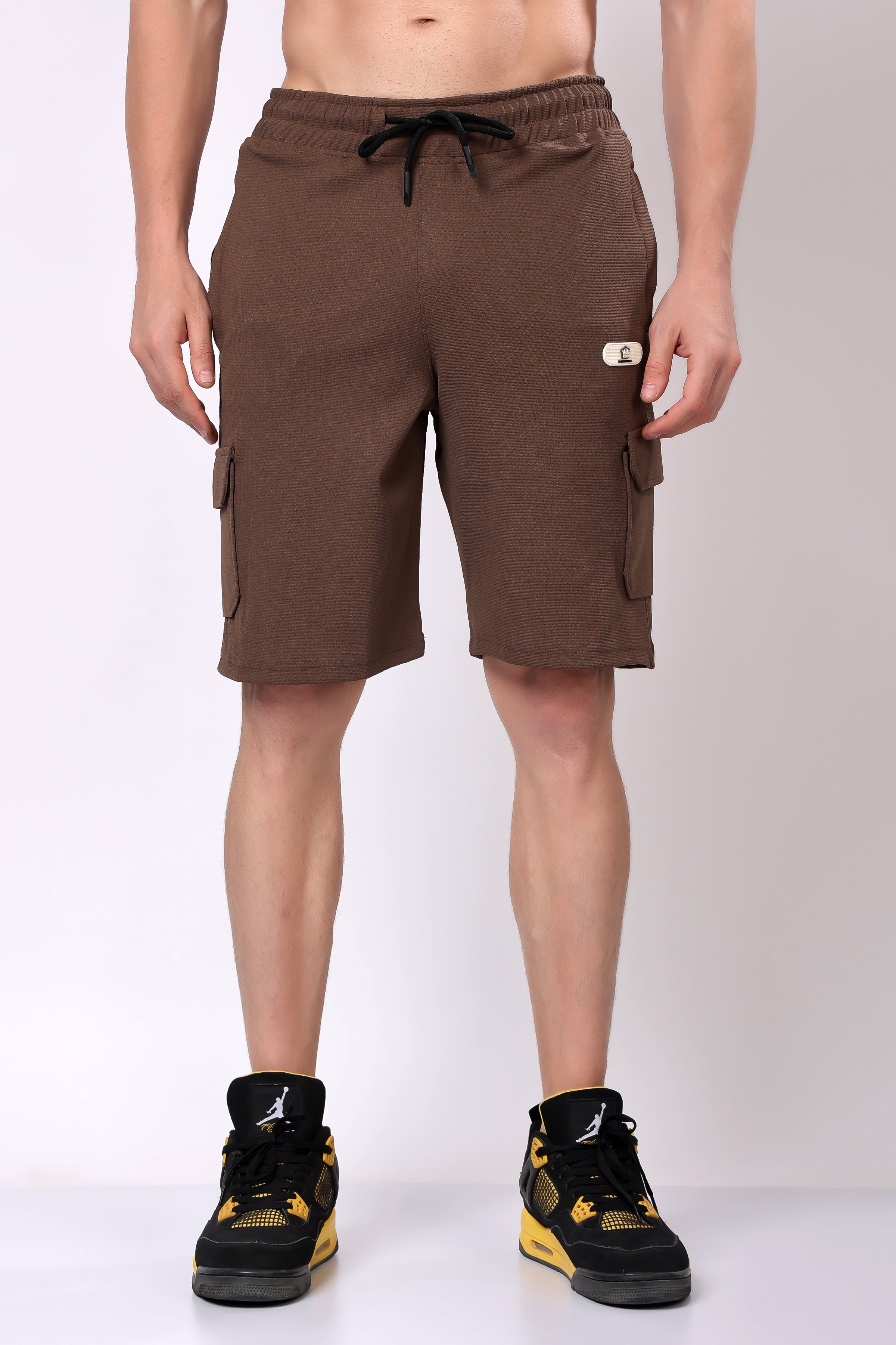 Stylox Men’s Solid Co-ord Set | Round Neck Half Sleeve T-Shirt &amp; Cargo Shorts Set | Premium Cotton Blend Summer Outfit for Casual Wear