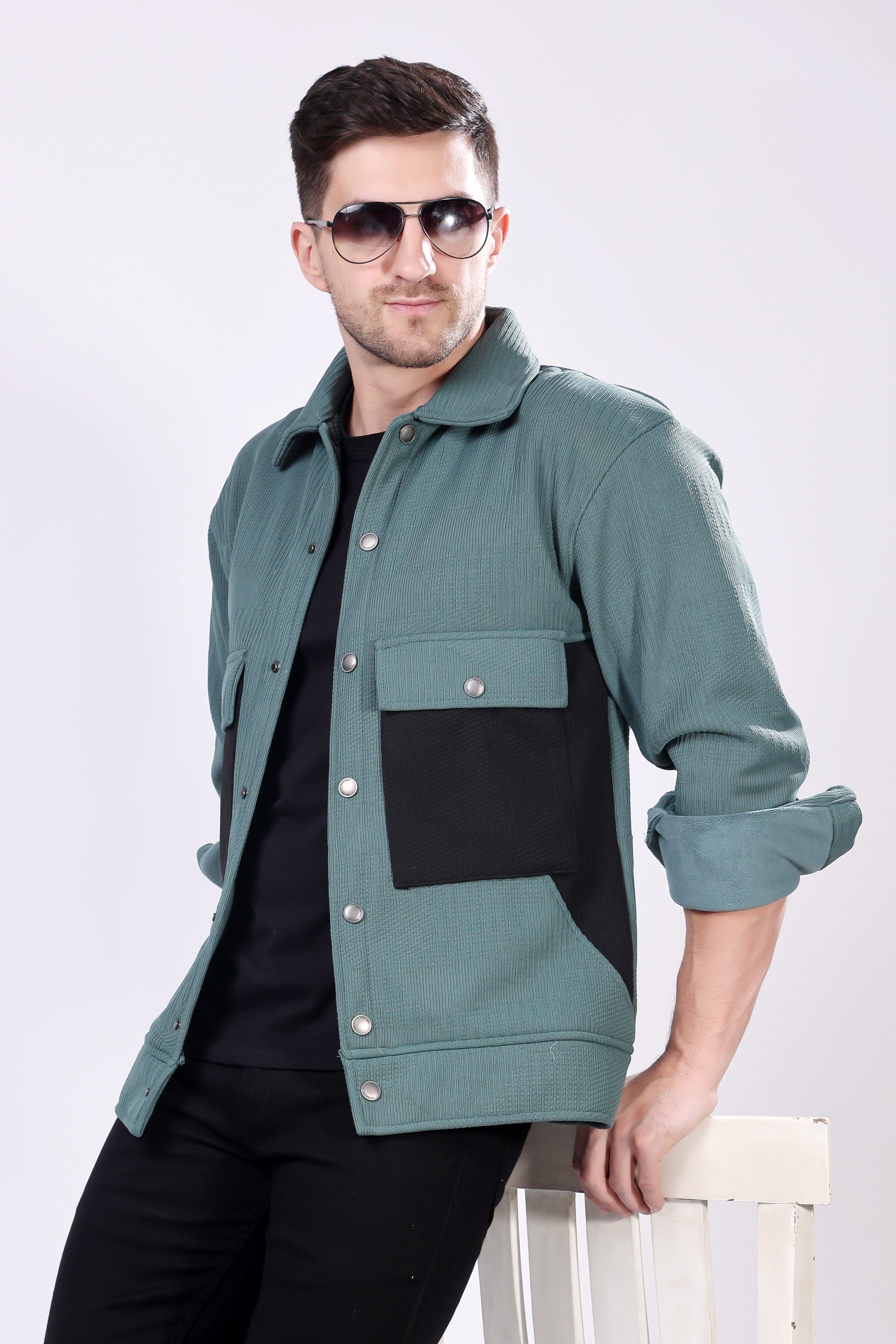 STYLOX Solid Winter Wear Regular Fit Standard Length Jacket - Stylox