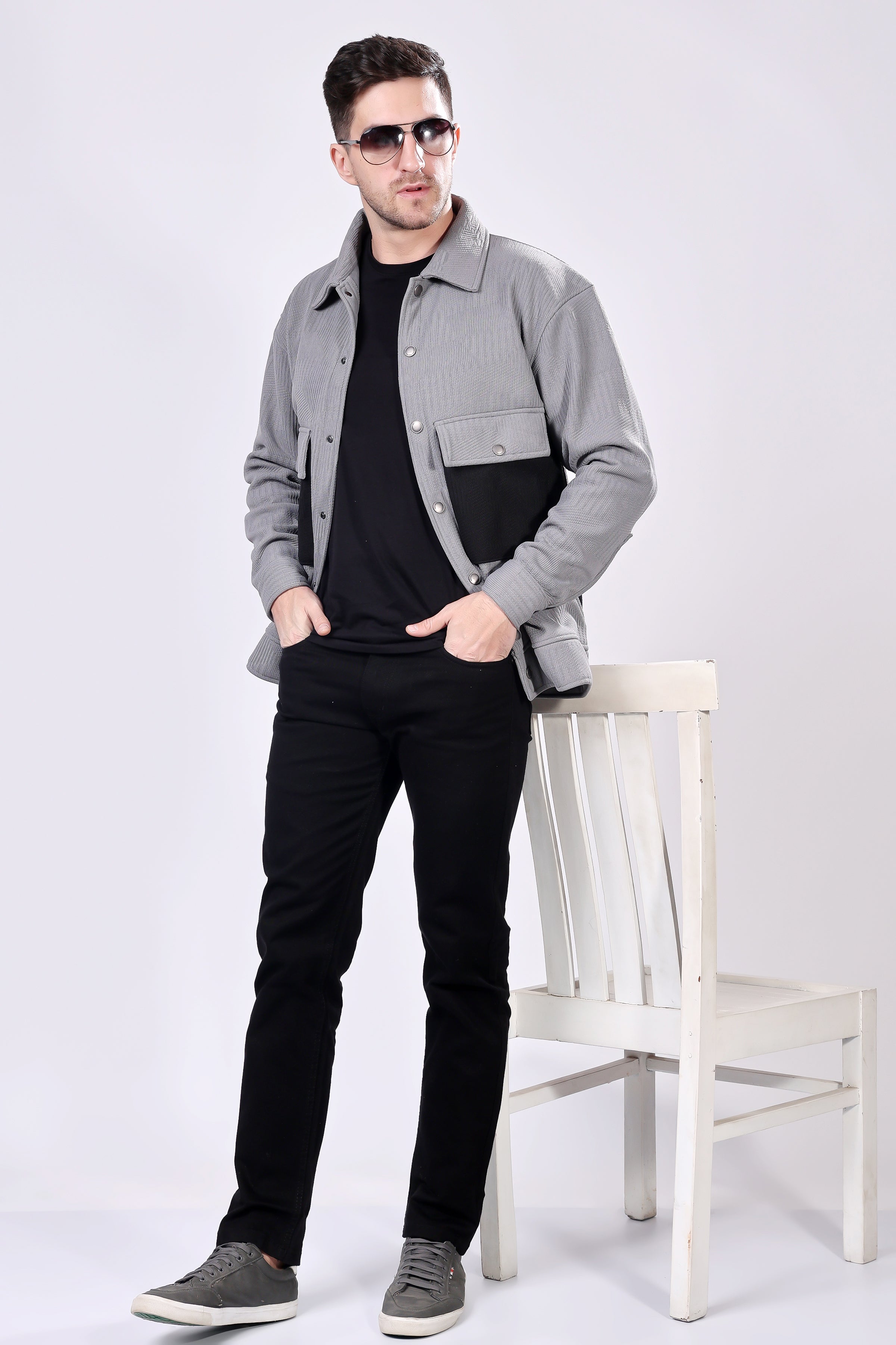 STYLOX Solid Winter Wear Regular Fit Standard Length Jacket - Stylox