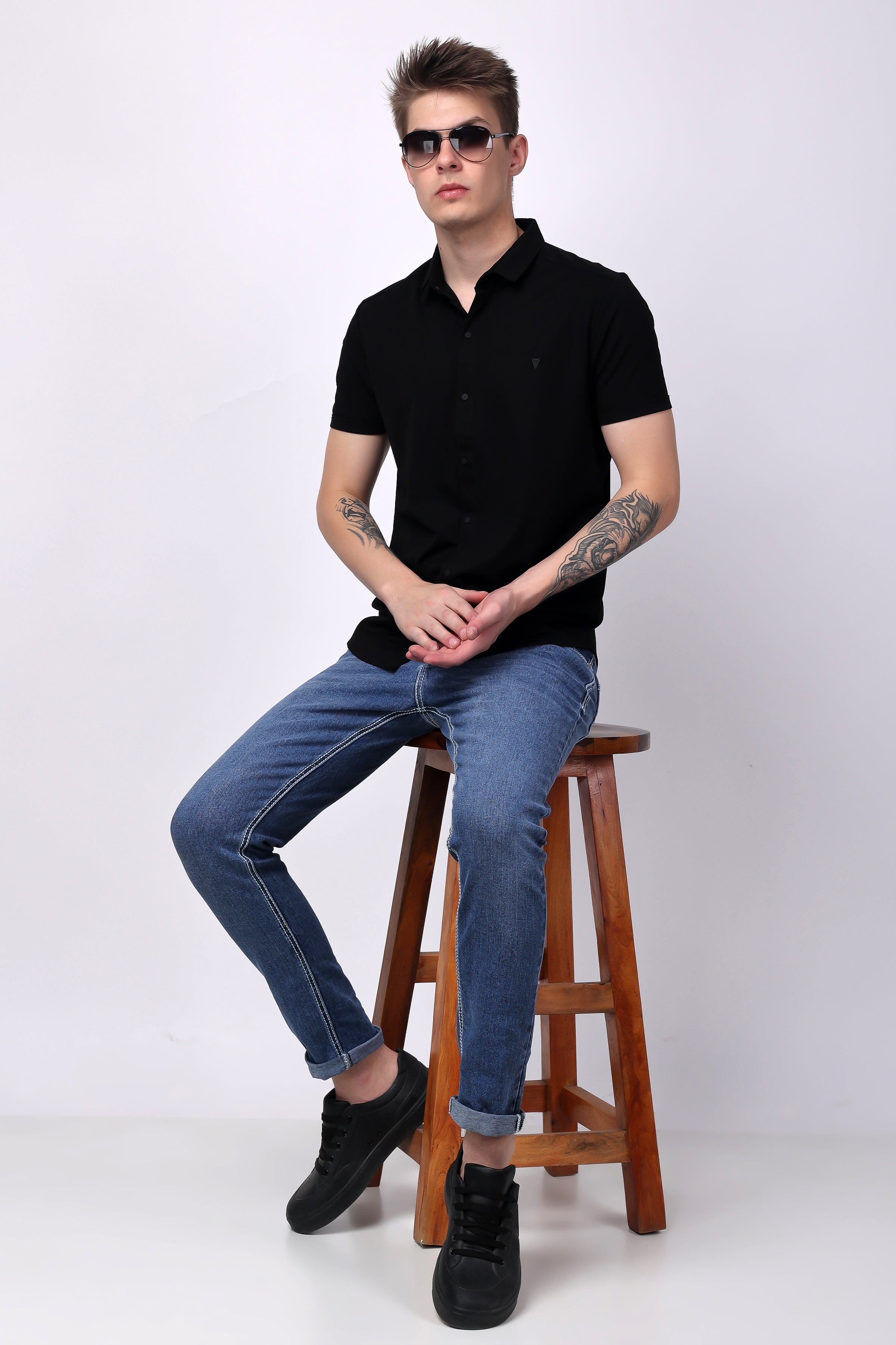 STYLOX OPEN SHIRT | Half Sleeves - Stylox