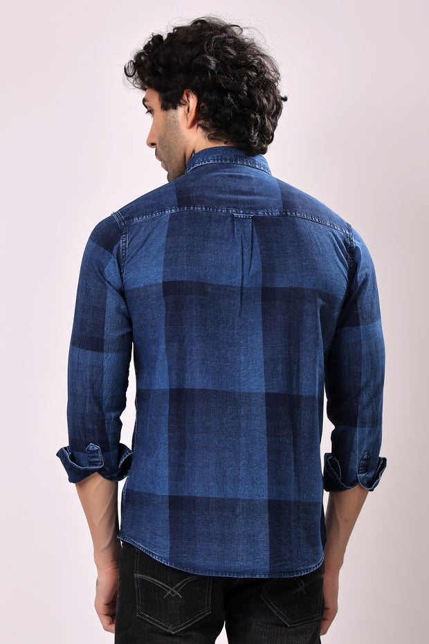 Stylox Denim Check Shirt