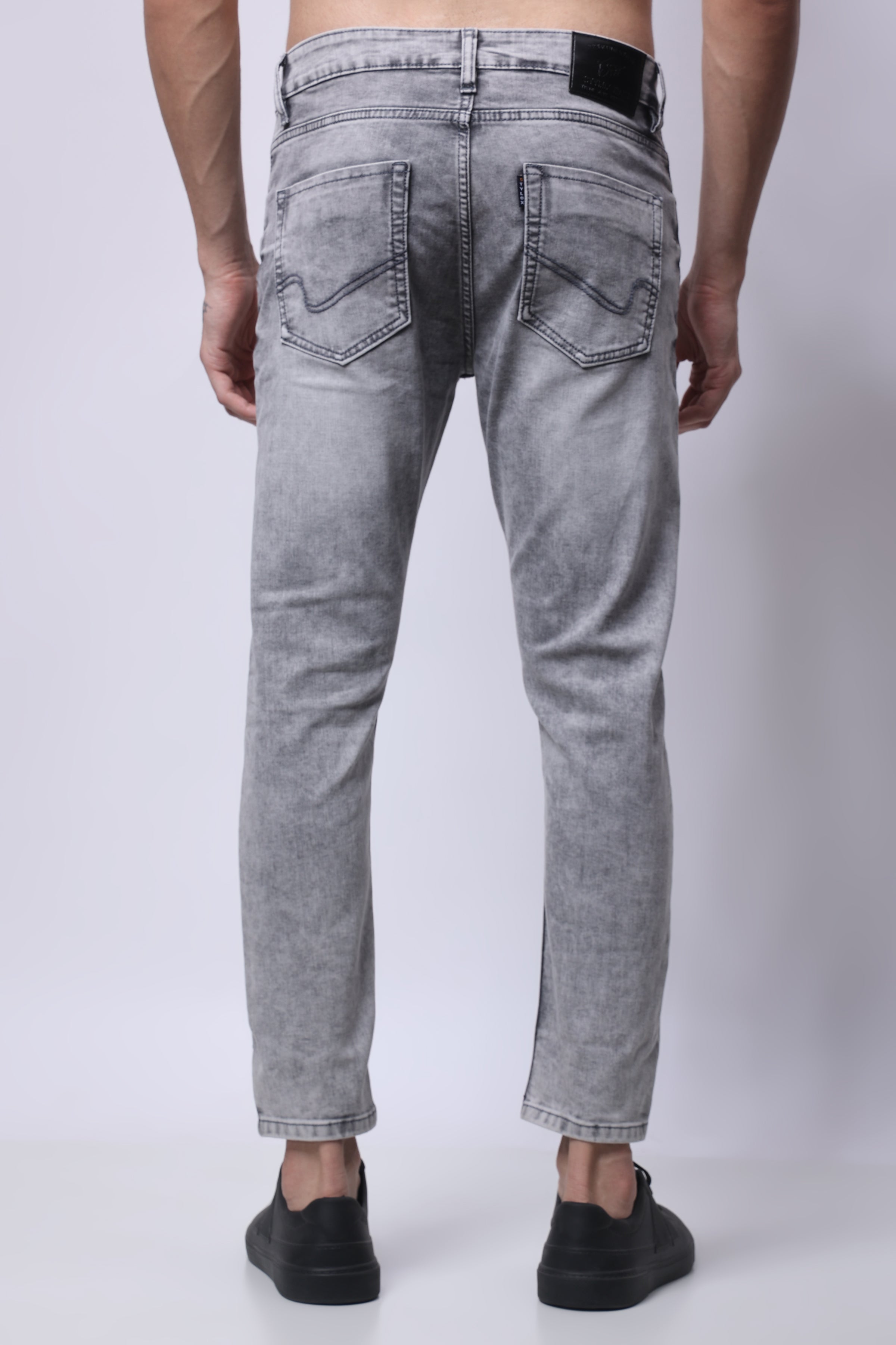 STYLOX Men’s Light Grey Ankle Fit Jeans - Premium Denim, - 5310-10819 - Stylox
