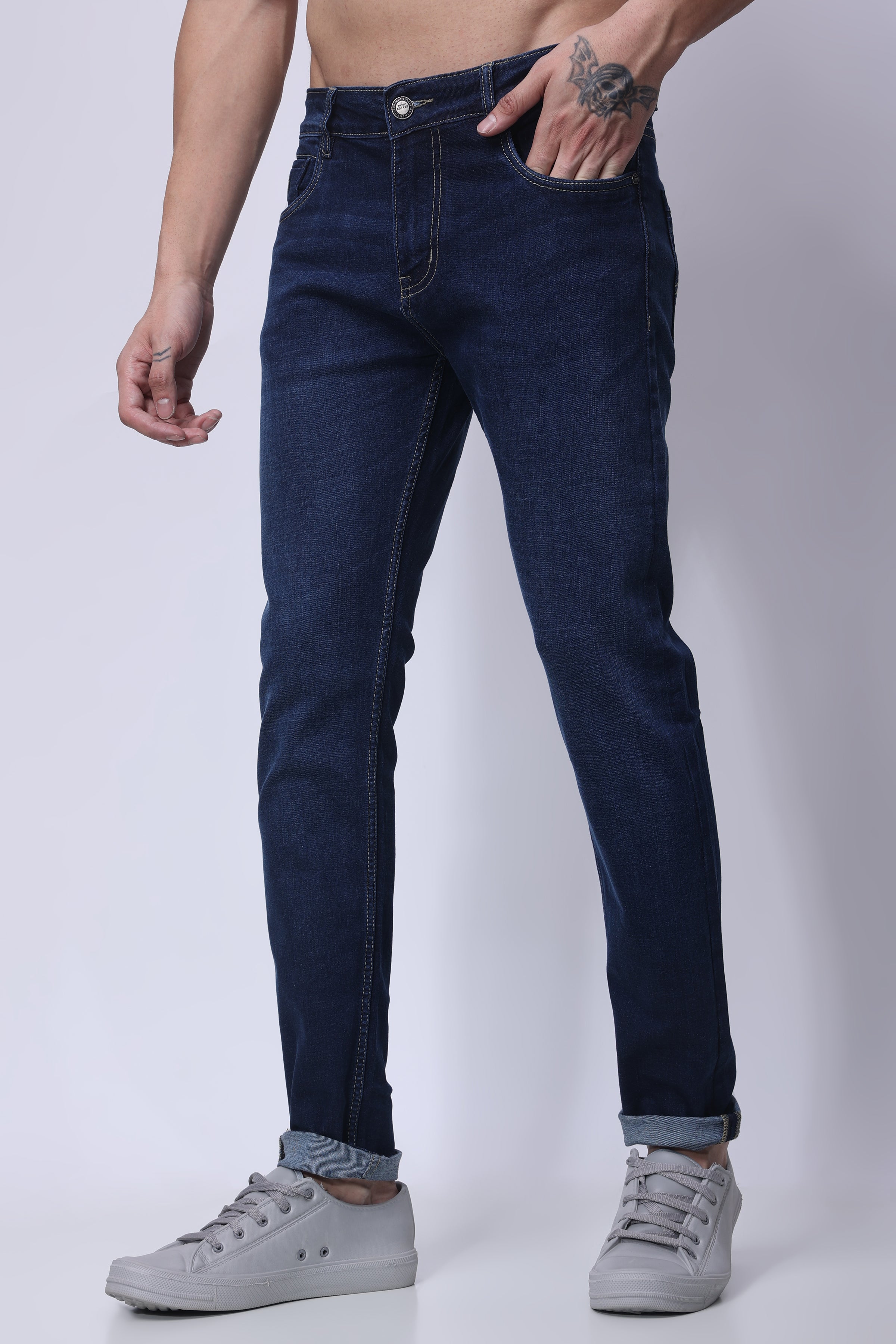 Stylox Men Slim Fit Jeans | Blue | - Stylox