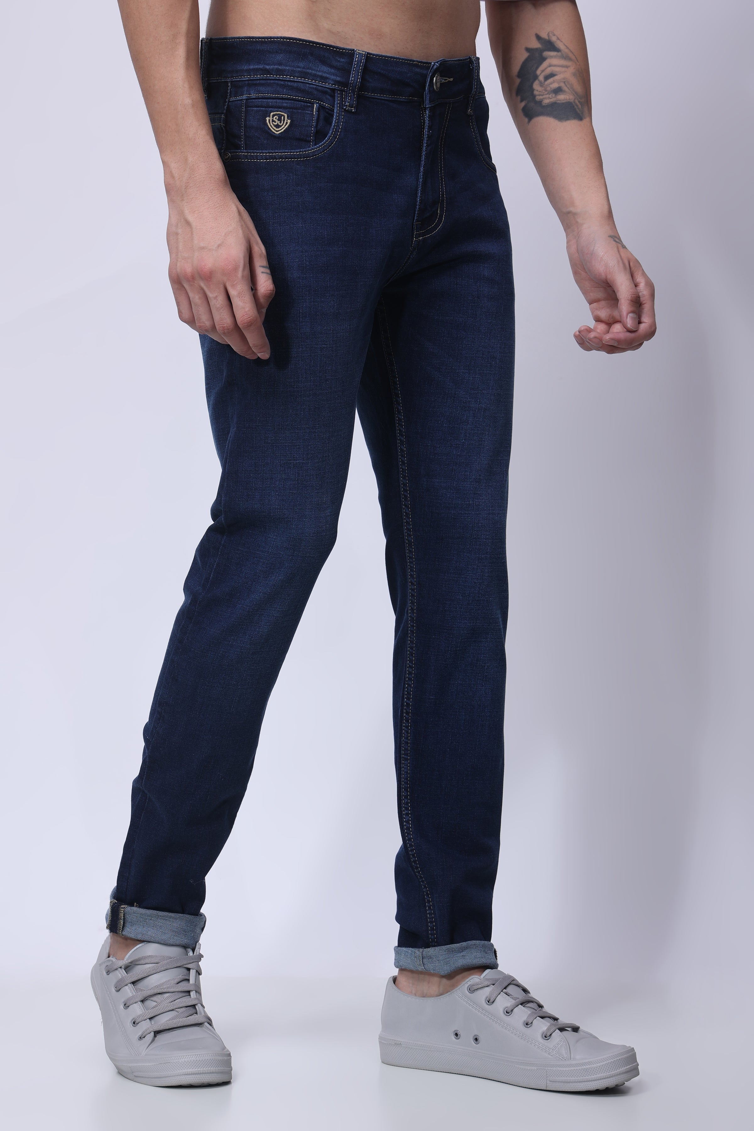 Stylox Men Slim Fit Jeans | Blue | - Stylox