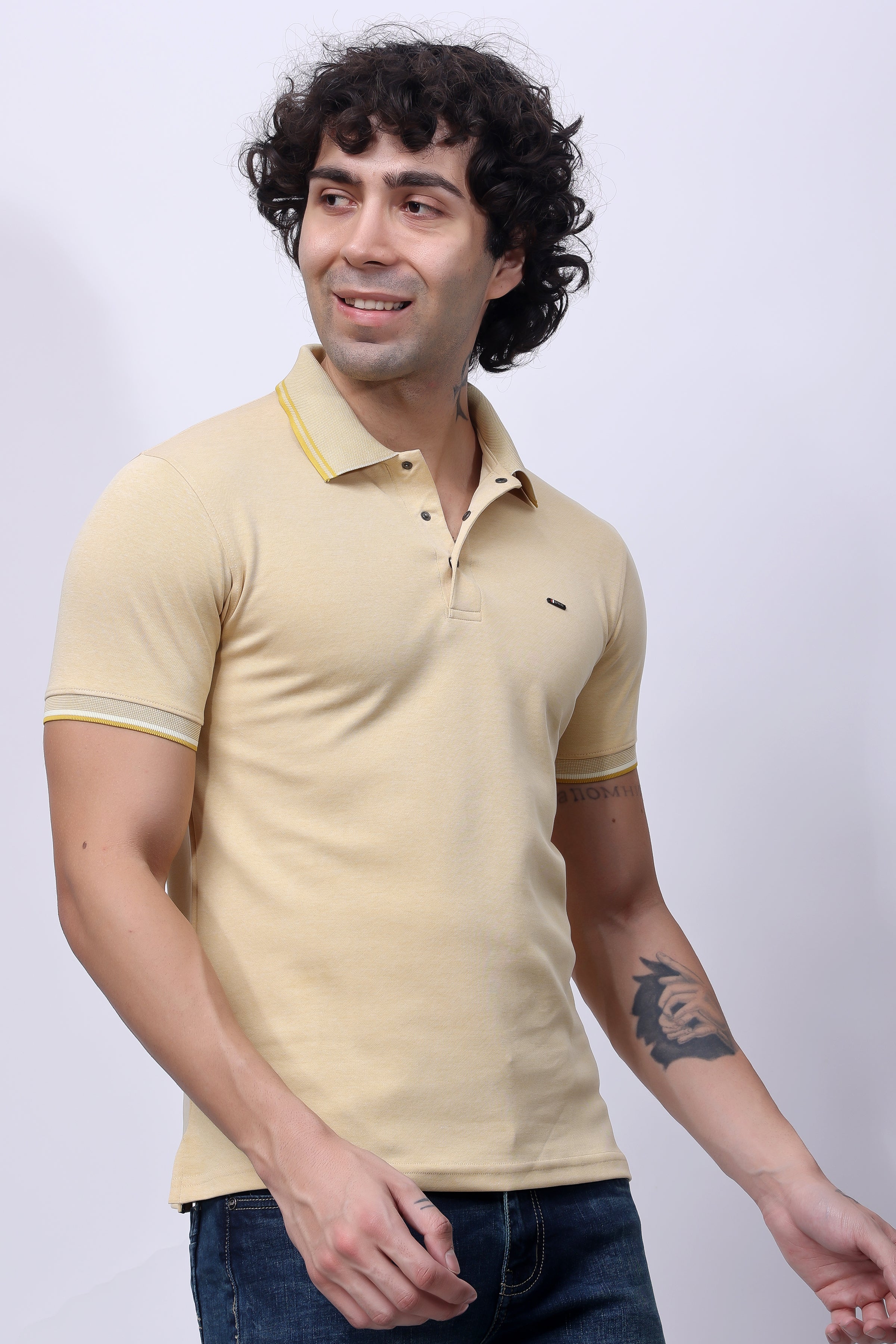 STYLOX Men's Half Sleeve Solid Polo T-shirt - Stylox
