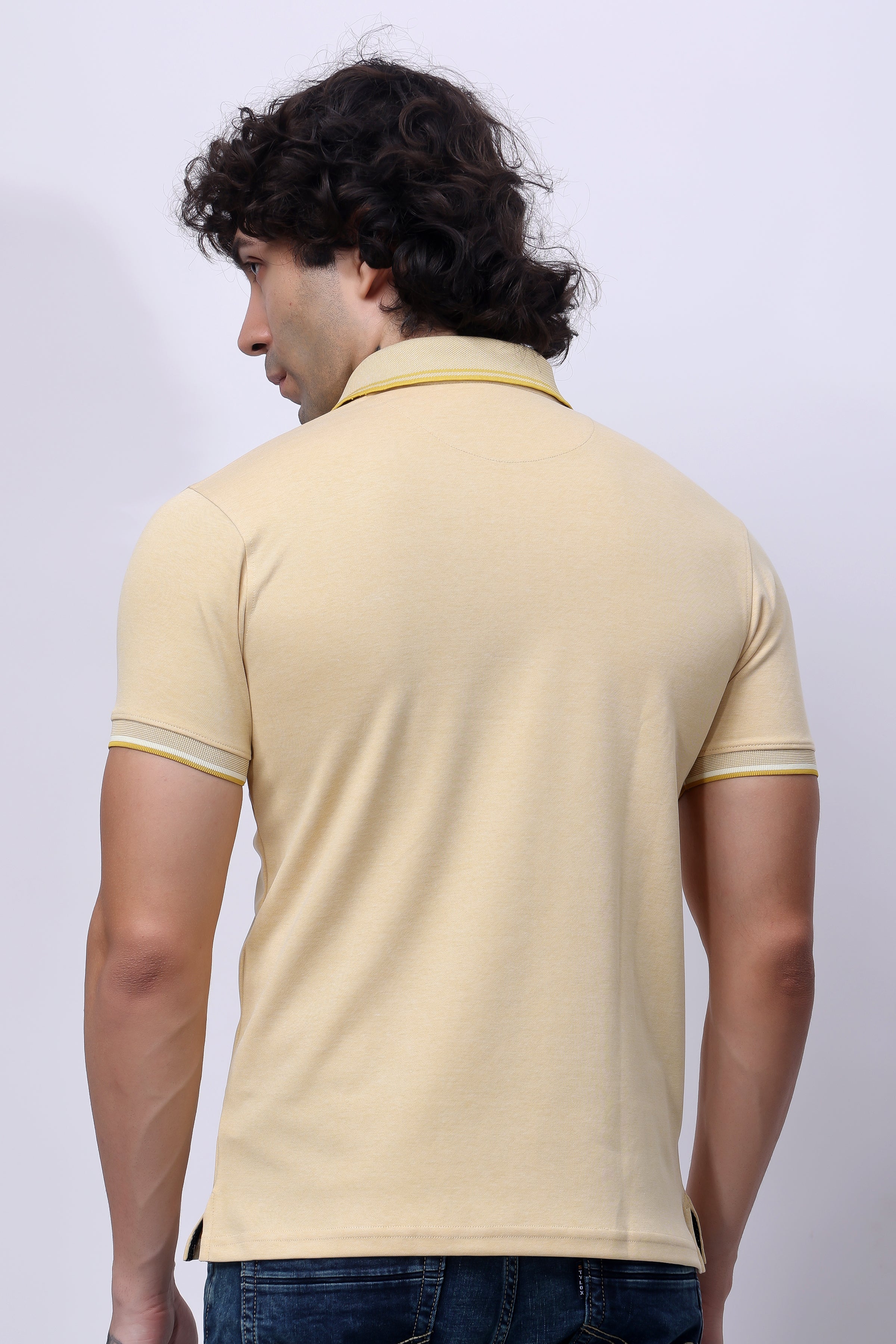 STYLOX Men's Half Sleeve Solid Polo T-shirt - Stylox