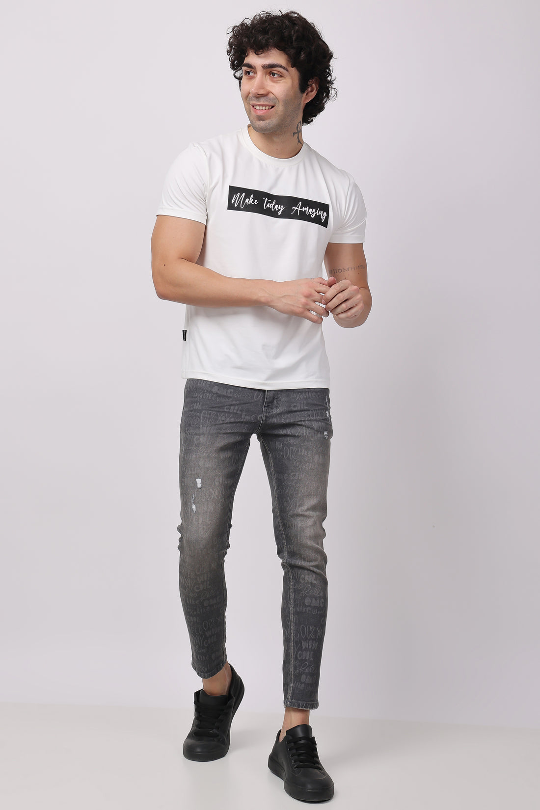 STYLOX MEN LASER DENIM ANKLE FIT Jeans