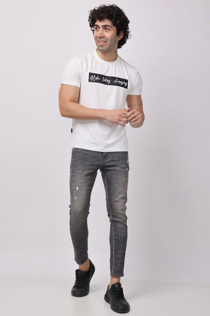 STYLOX MEN LASER DENIM ANKLE FIT Jeans