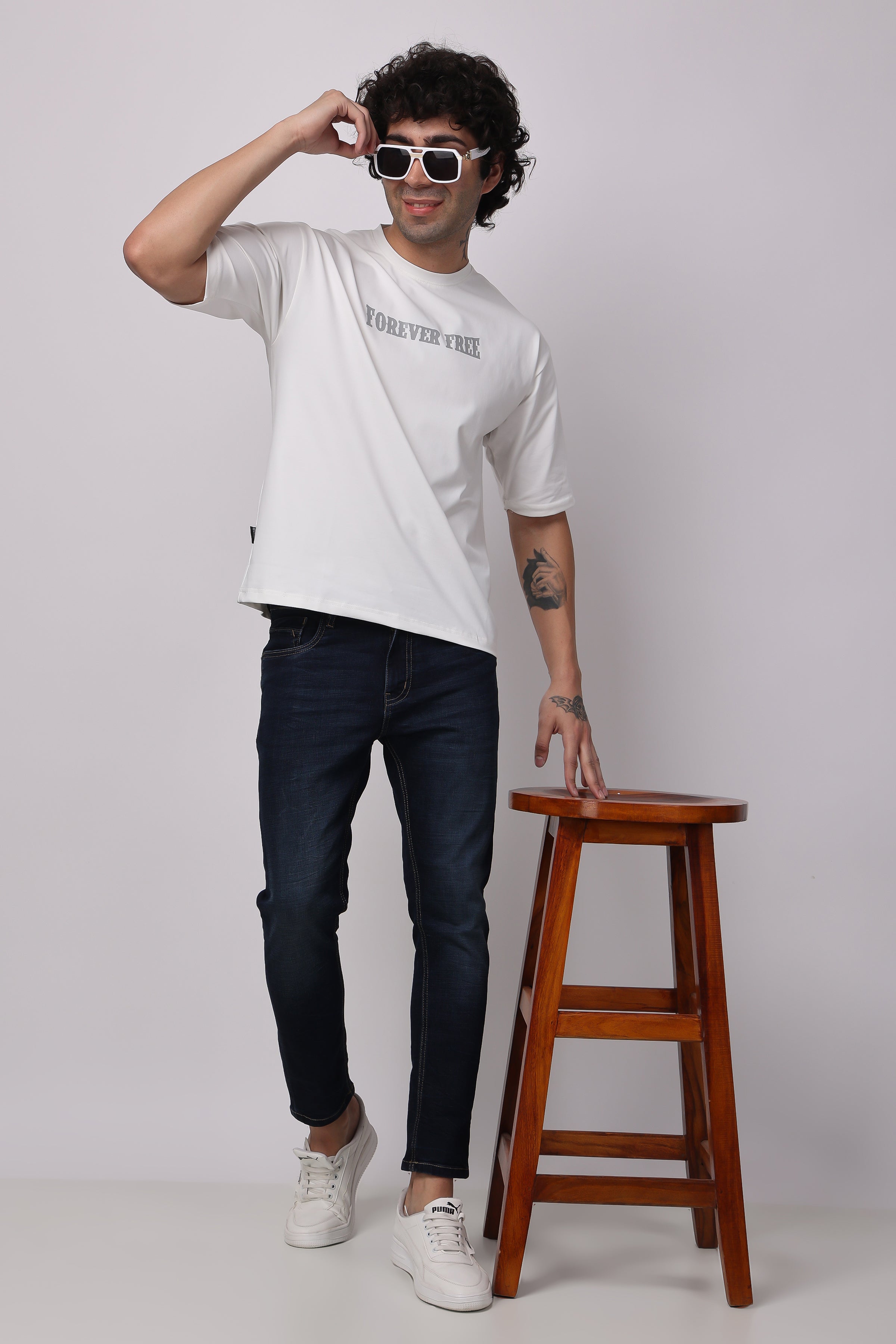 STYLOX MEN CREW NECK PRINTED T-SHIRT - Stylox