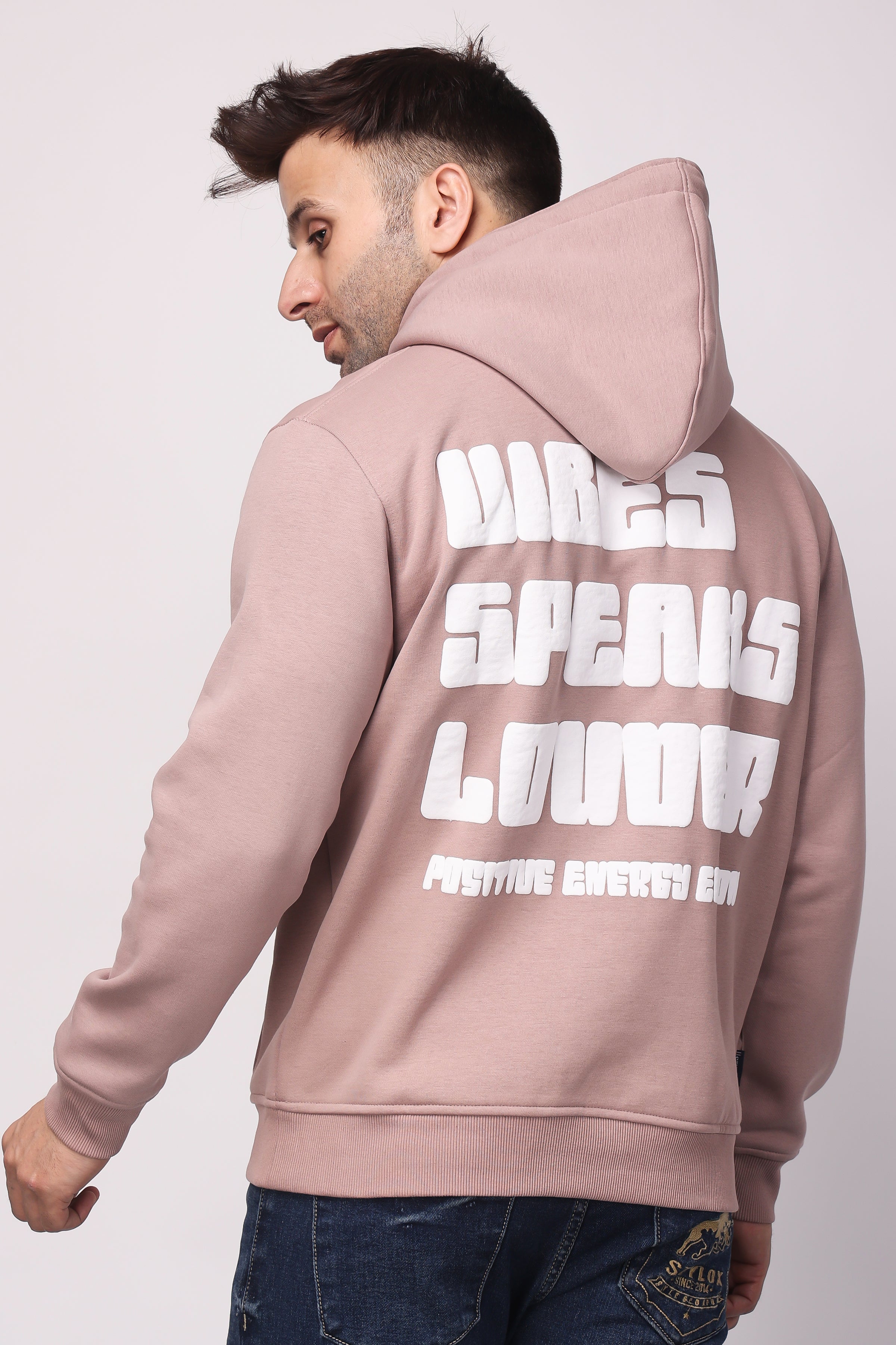 STYLOX GOOD VIBES PRINTED HOODIE