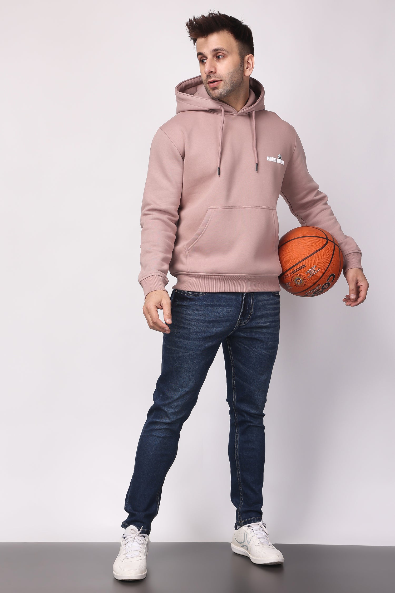 STYLOX GOOD VIBES PRINTED HOODIE