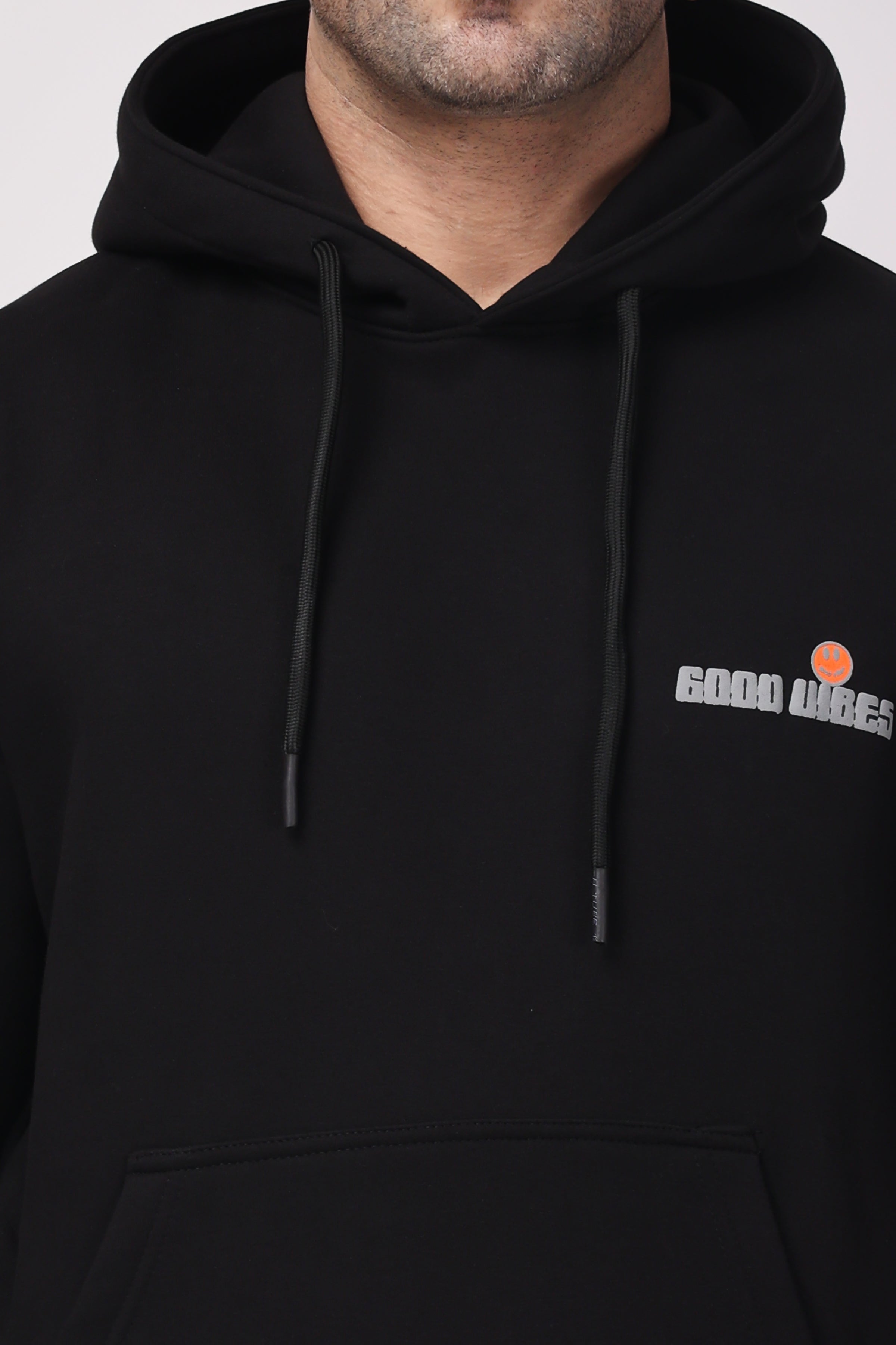 STYLOX GOOD VIBES PRINTED HOODIE