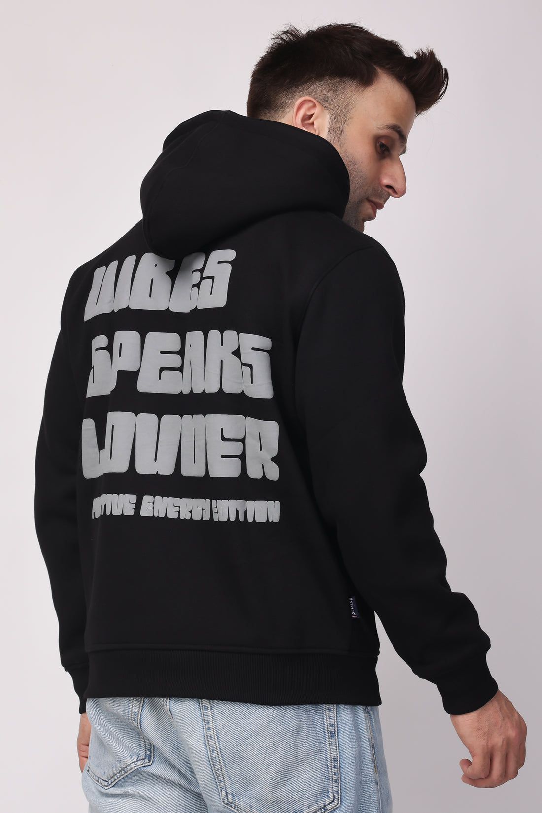 STYLOX GOOD VIBES PRINTED HOODIE
