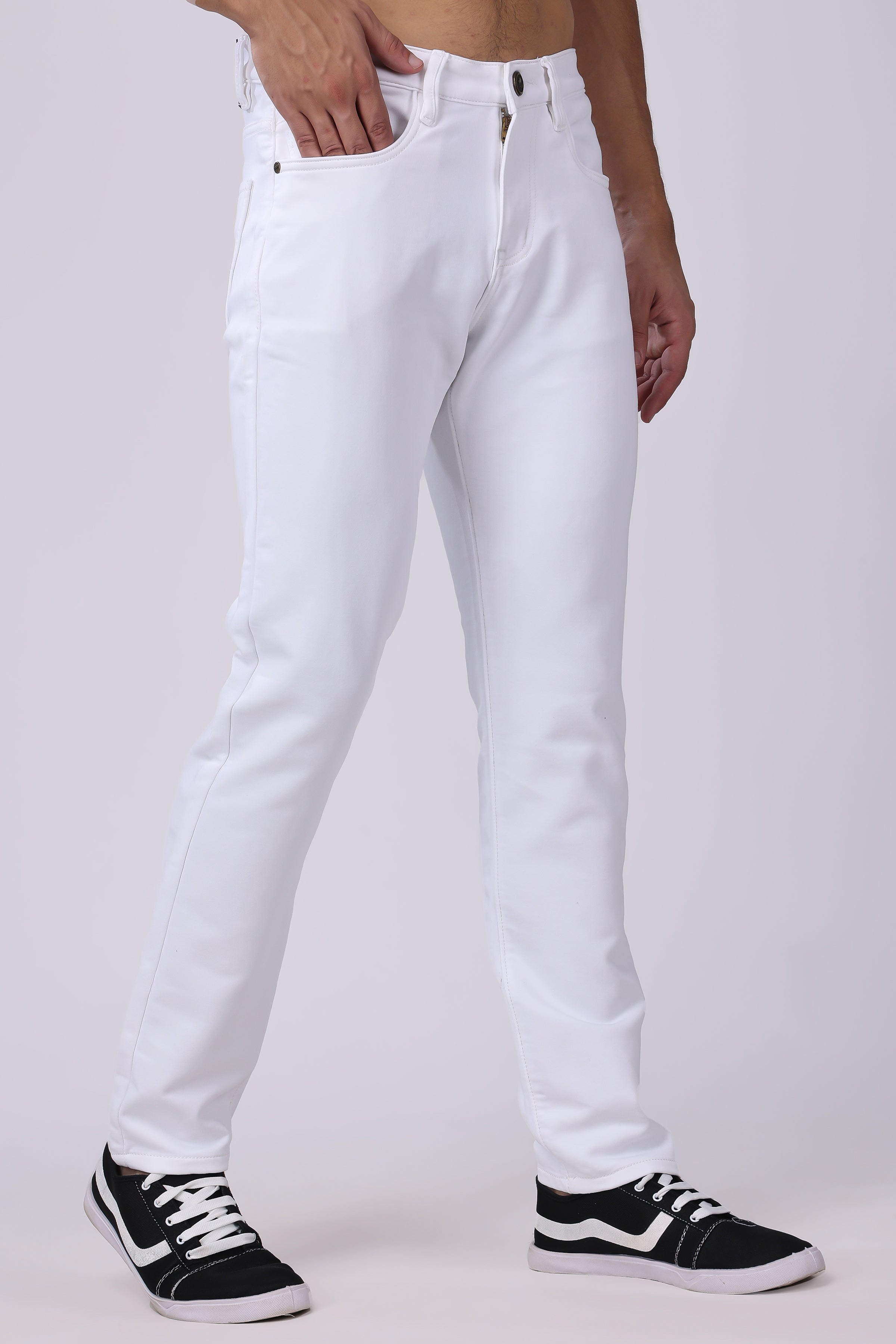 Stylox Men Slim Fit Jeans| White | - 5710-10261 - Stylox