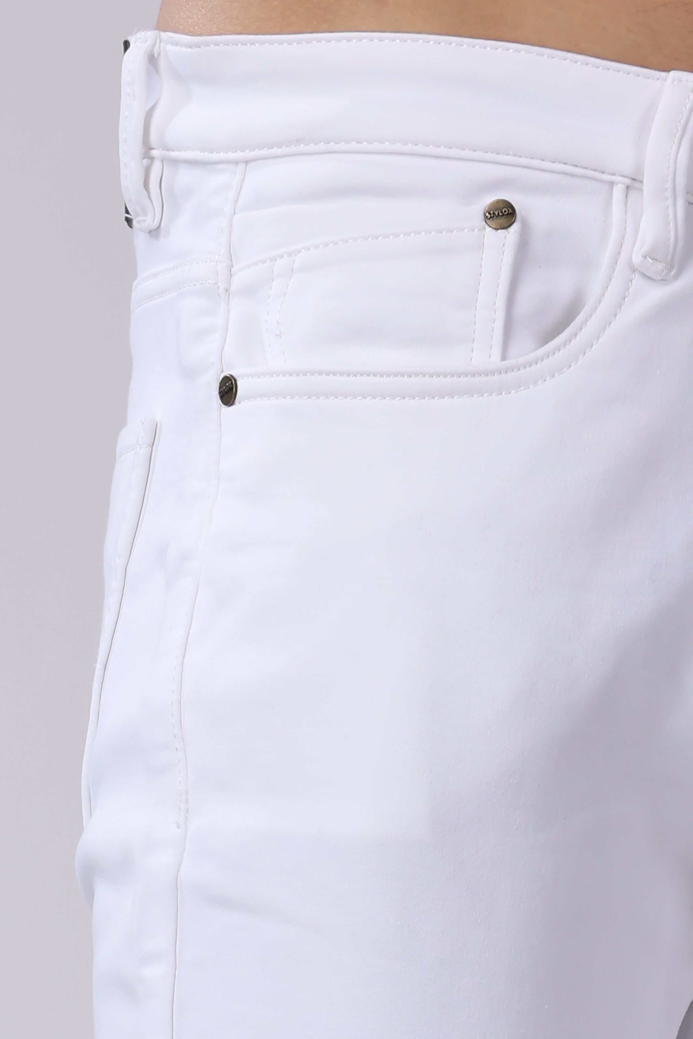 Stylox Men Slim Fit Jeans| White | - 5710-10261 - Stylox
