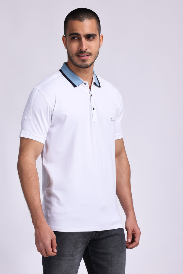 Stylox Men  Polo Collar Slim Fit T-shirt - 67561