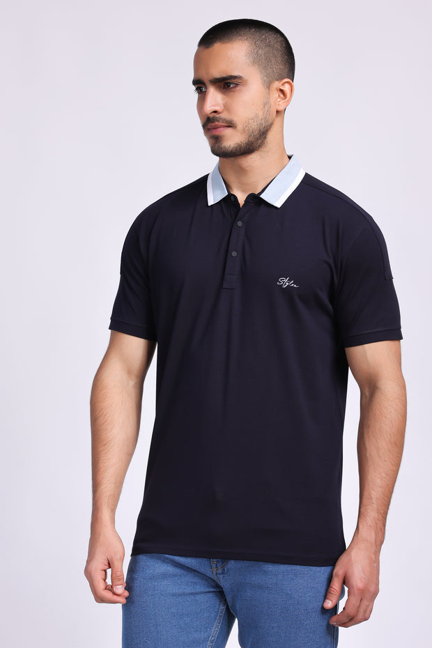 Stylox Men Polo Collar Slim Fit T-shirt - 67559