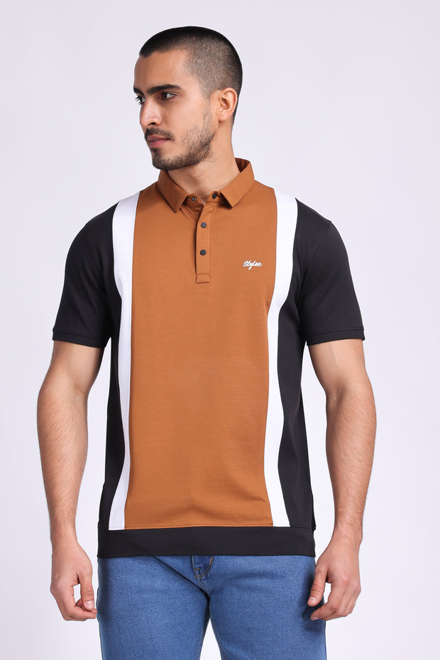 Stylox Men Polo Collar Slim Fit T-shirt - 67599