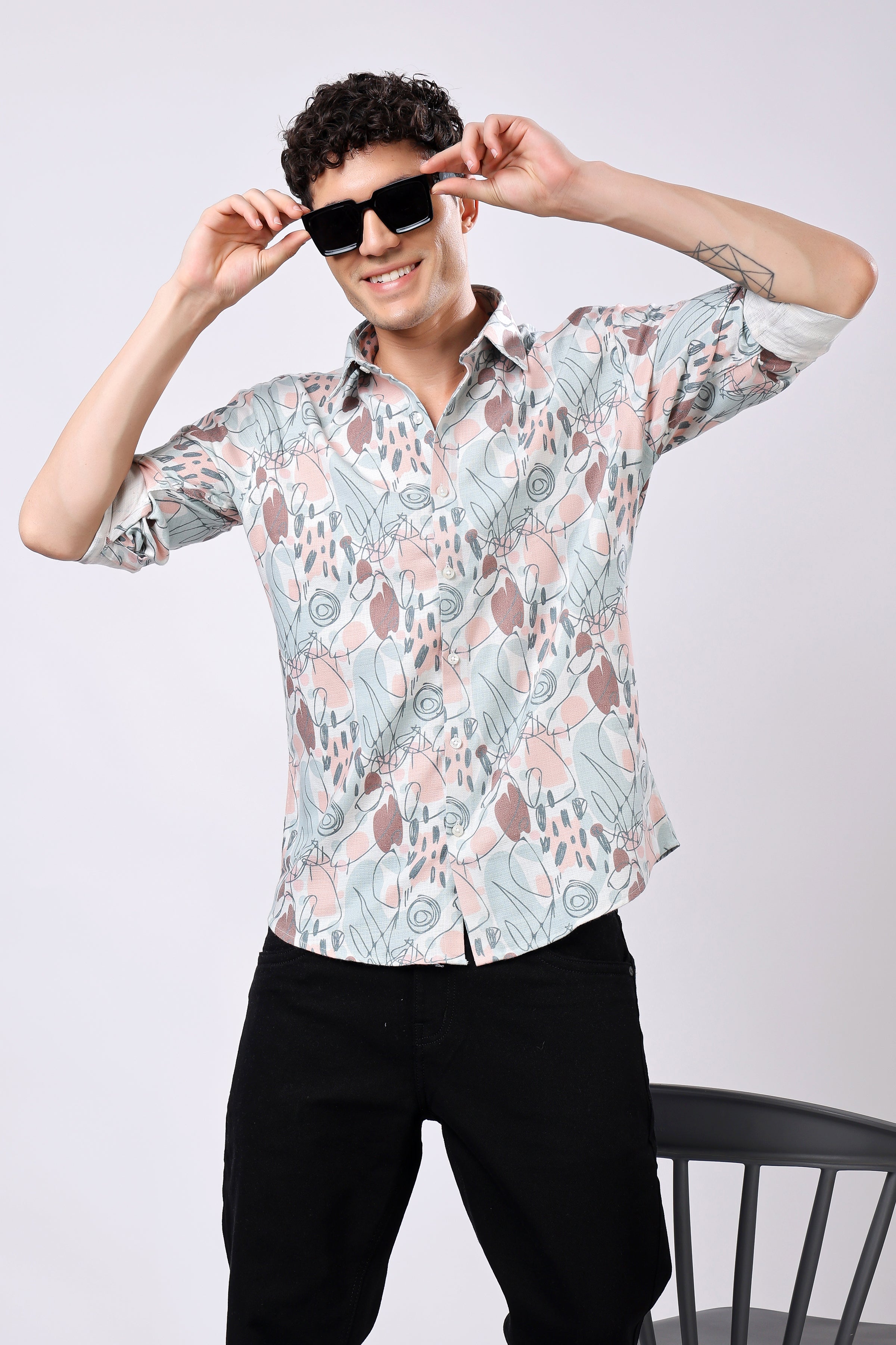 Stylox Printed Full Sleeve Shirt - Stylox