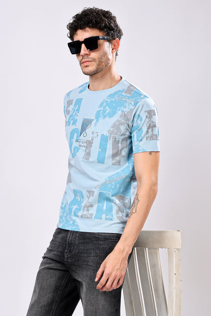 Stylox Men’s Regular Fit Round Neck Half Sleeve Printed T-Shirt | Casual Cotton Graphic Tee for Daily Wear