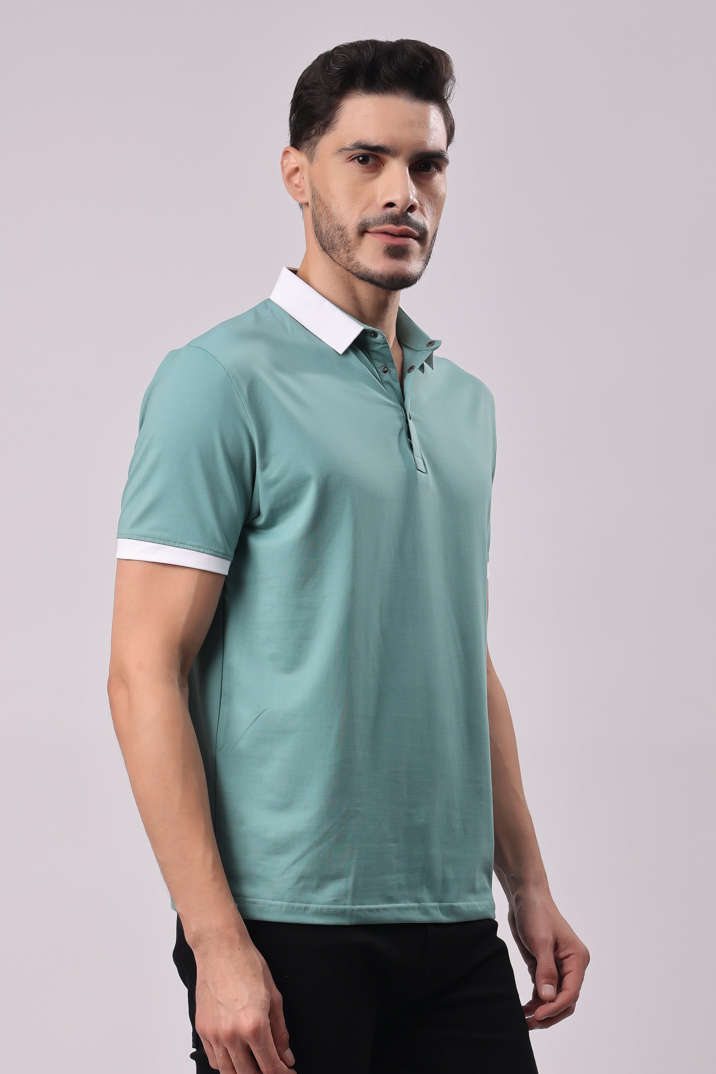 STYLOX SOLID POLO T-SHIRT - Stylox
