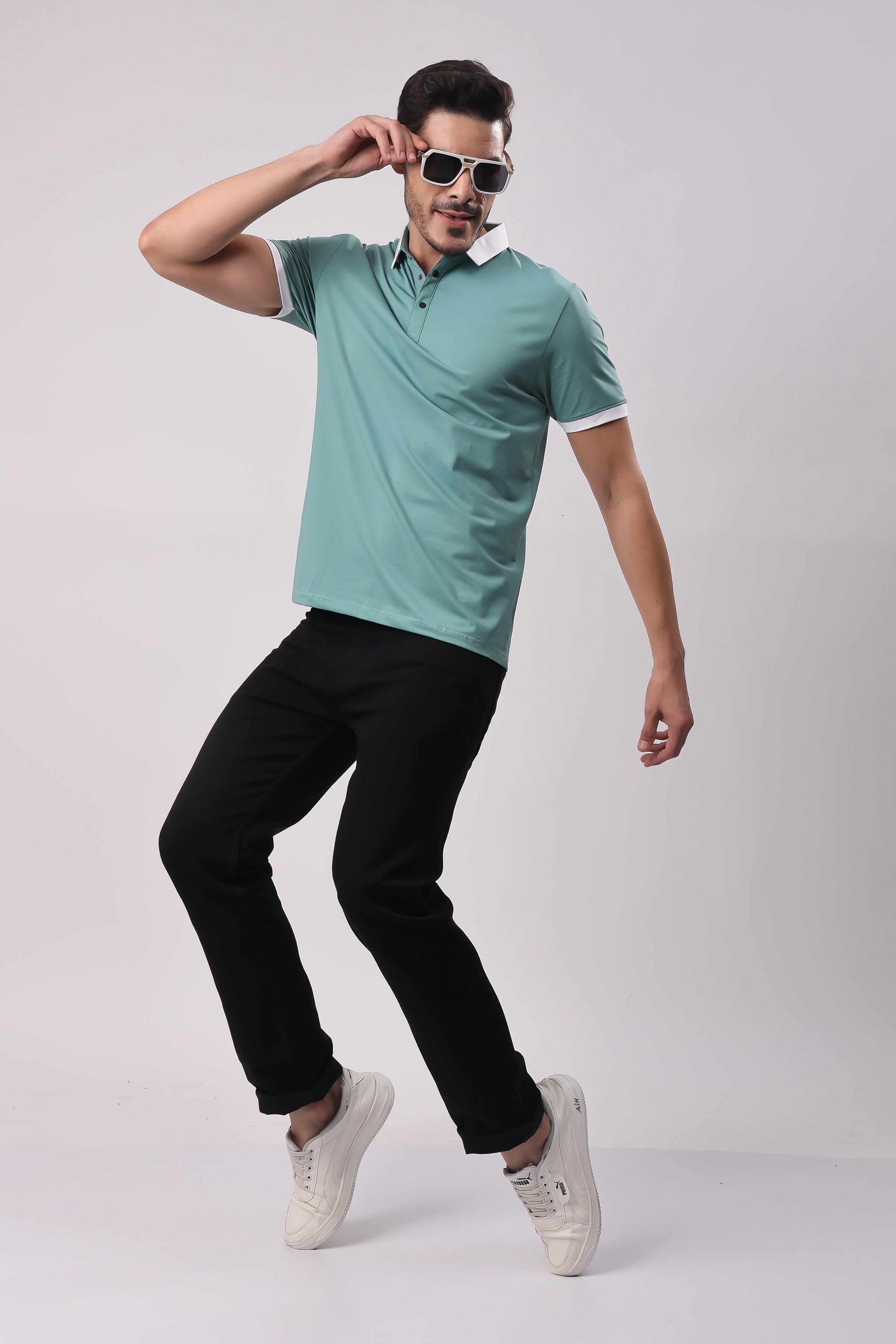 STYLOX SOLID POLO T-SHIRT - Stylox