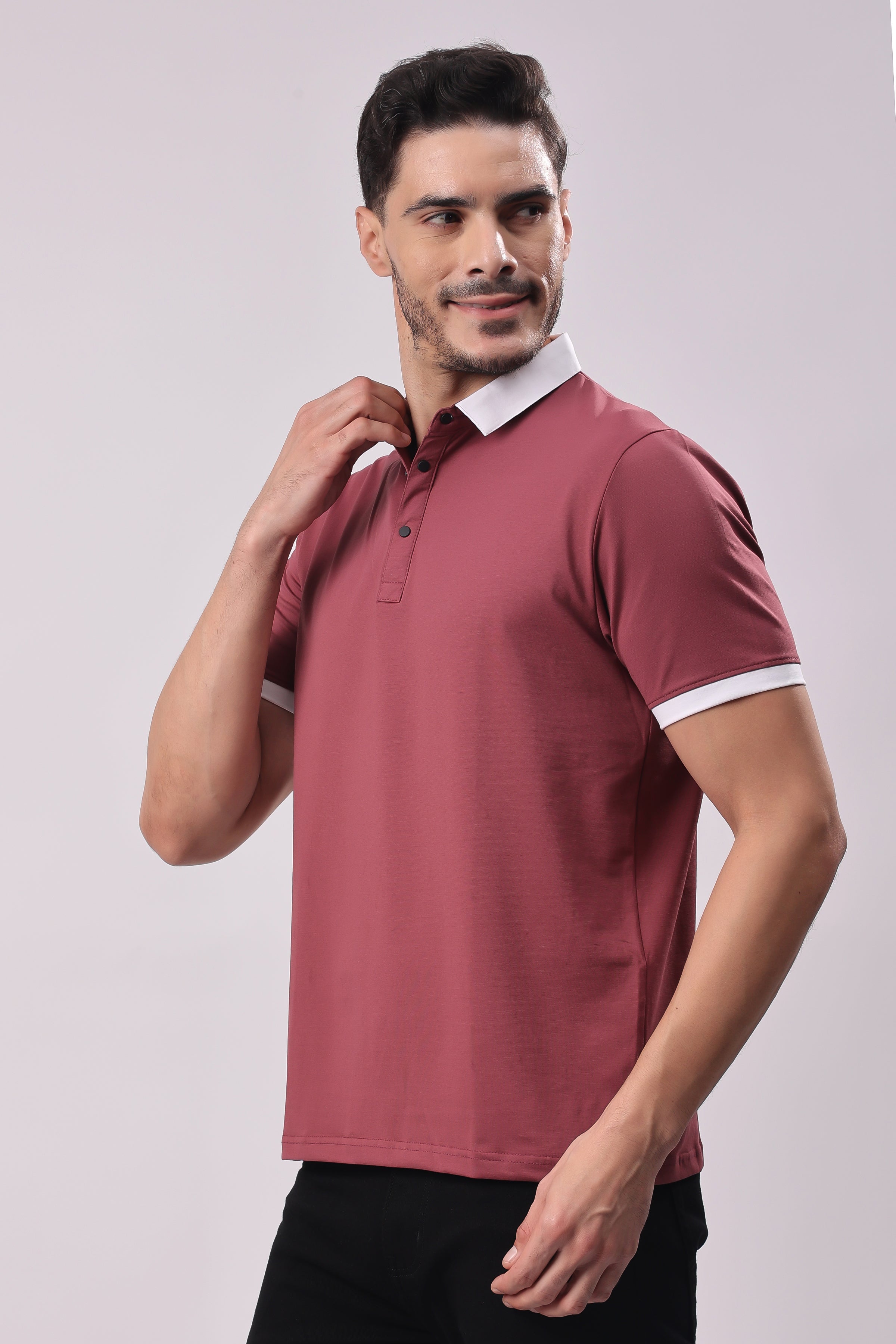 STYLOX SOLID POLO T-SHIRT - Stylox