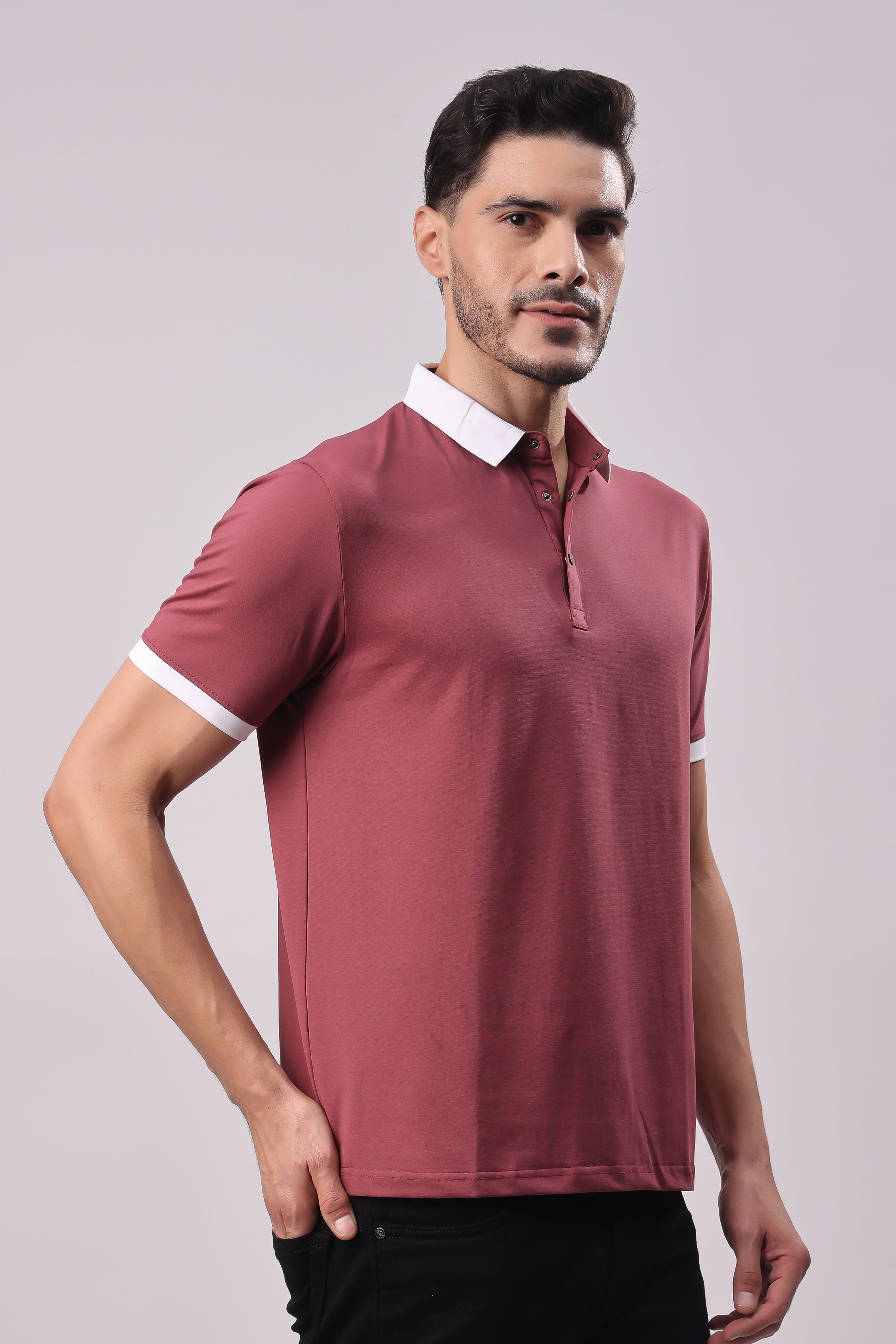 STYLOX SOLID POLO T-SHIRT - Stylox