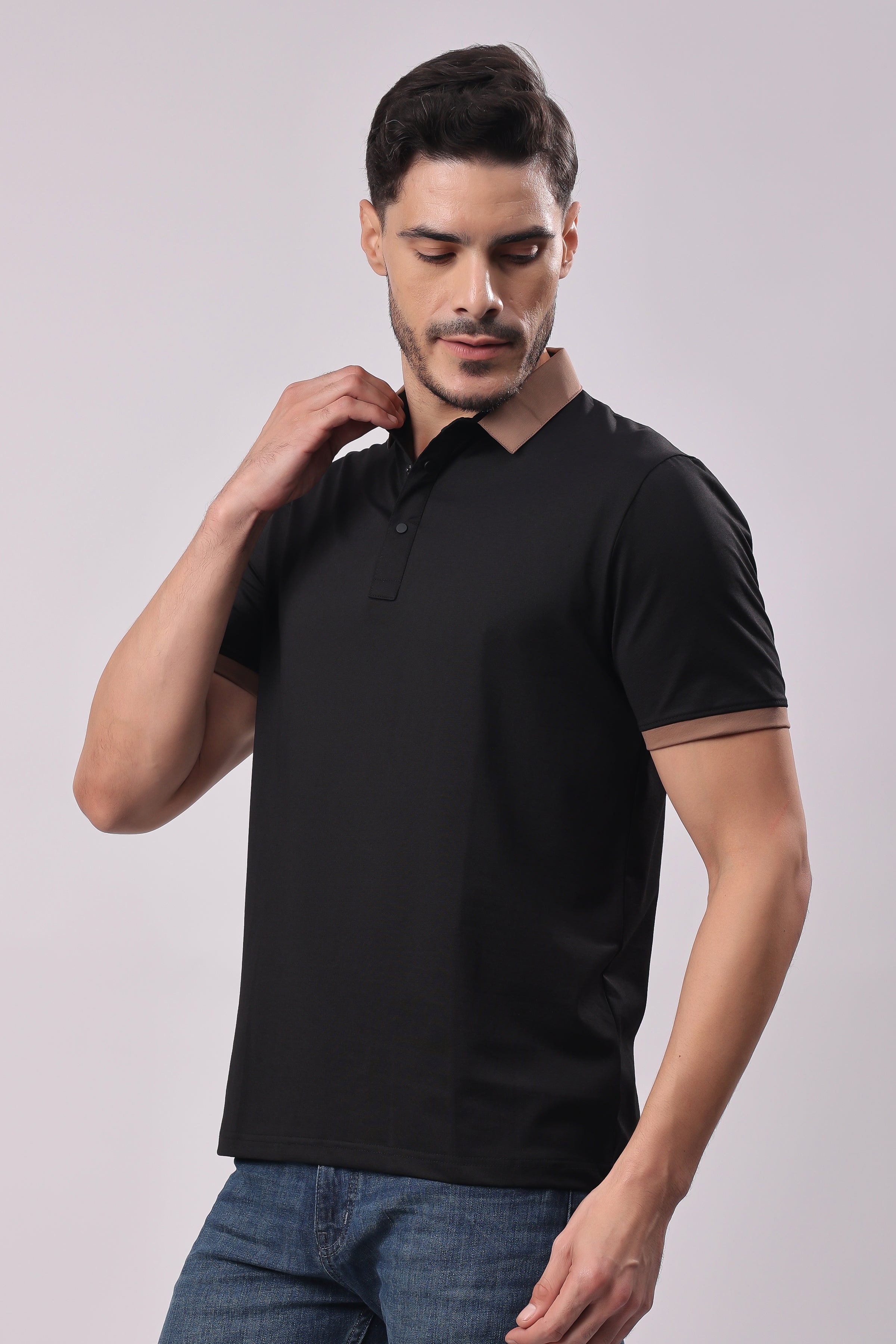 STYLOX SOLID POLO T-SHIRT - Stylox