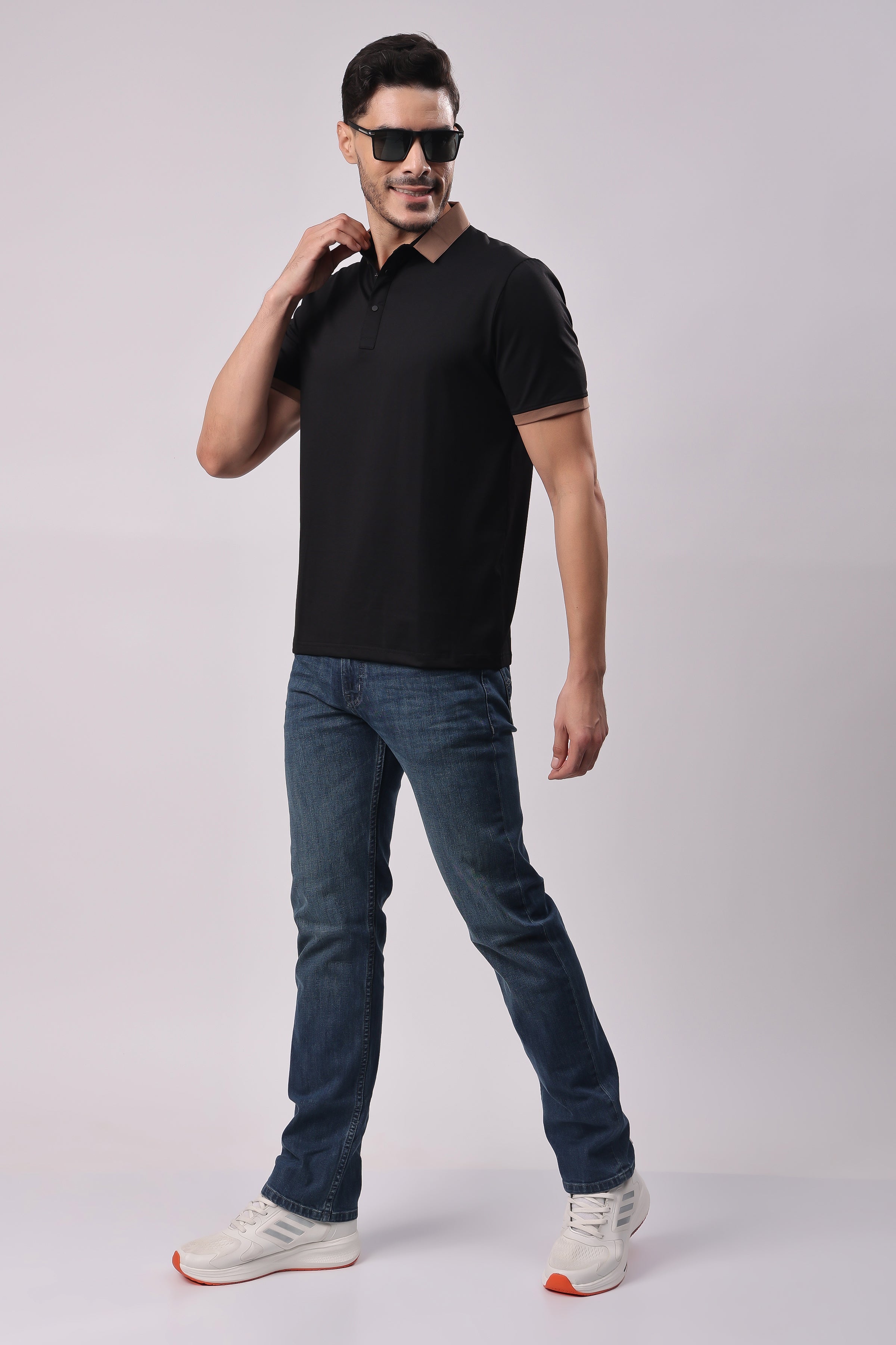 STYLOX SOLID POLO T-SHIRT - Stylox