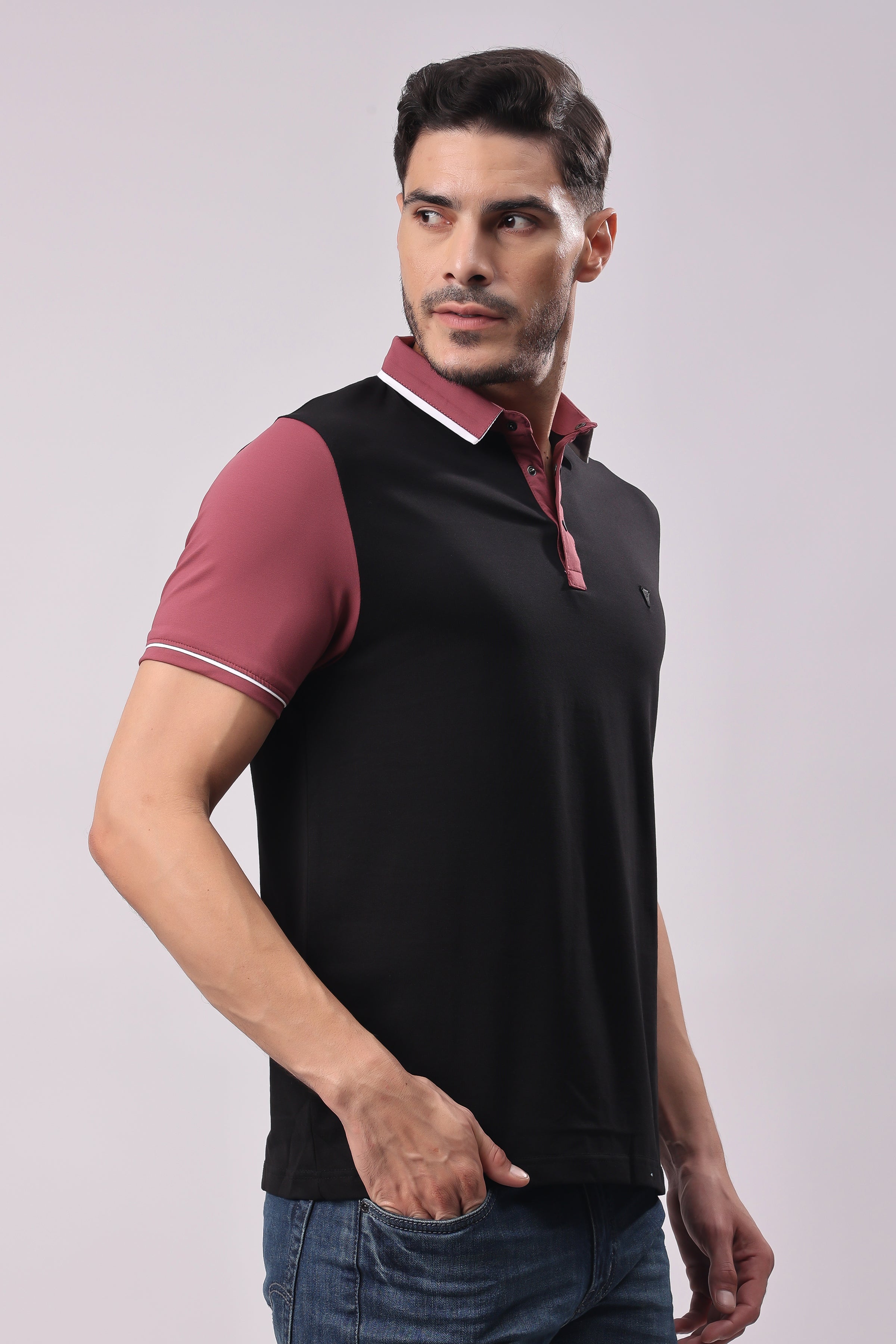 STYLOX SOLID POLO T-SHIRT FOR MEN - Stylox