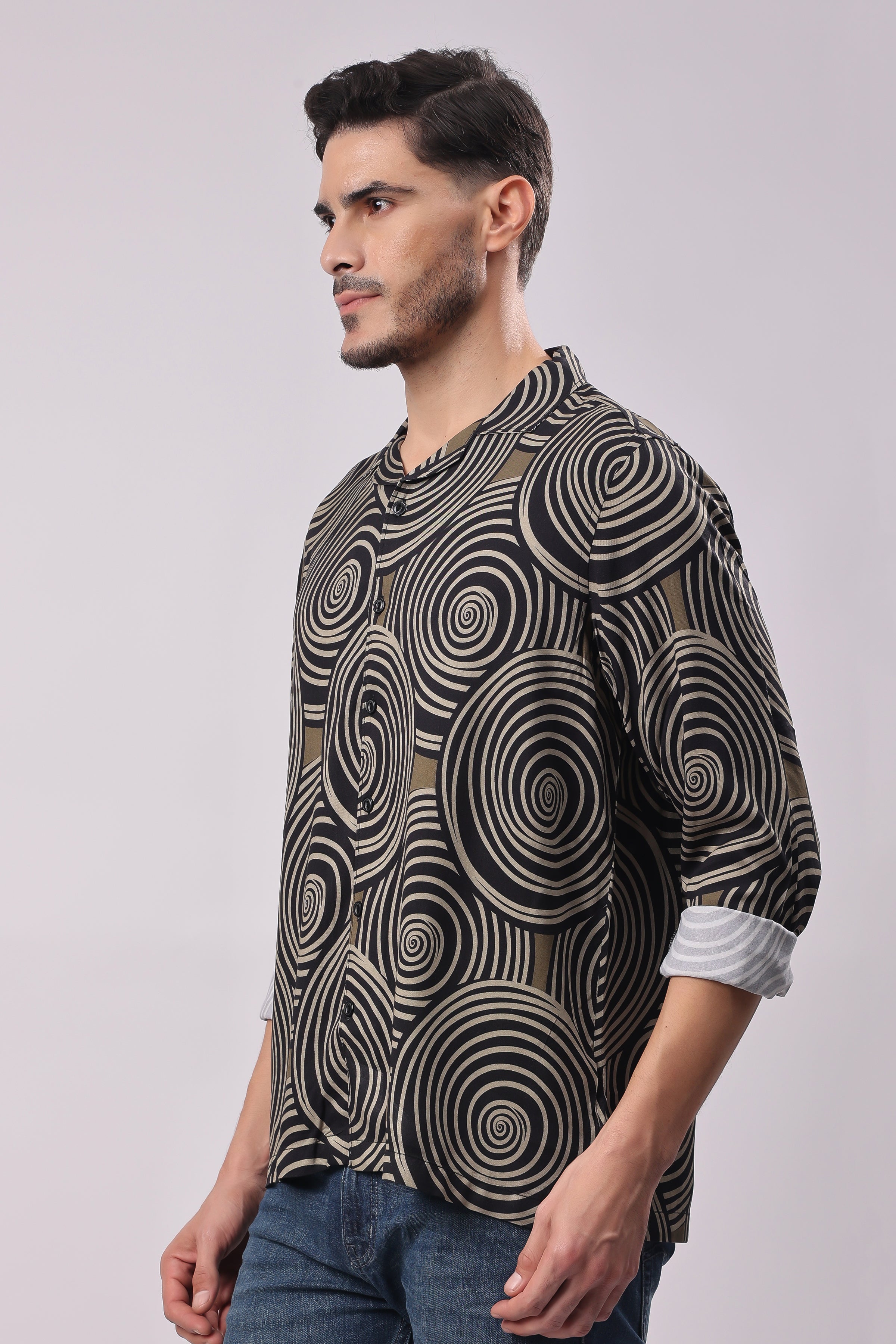 Stylox Mens Full Sleeve Print Shirt - Stylox