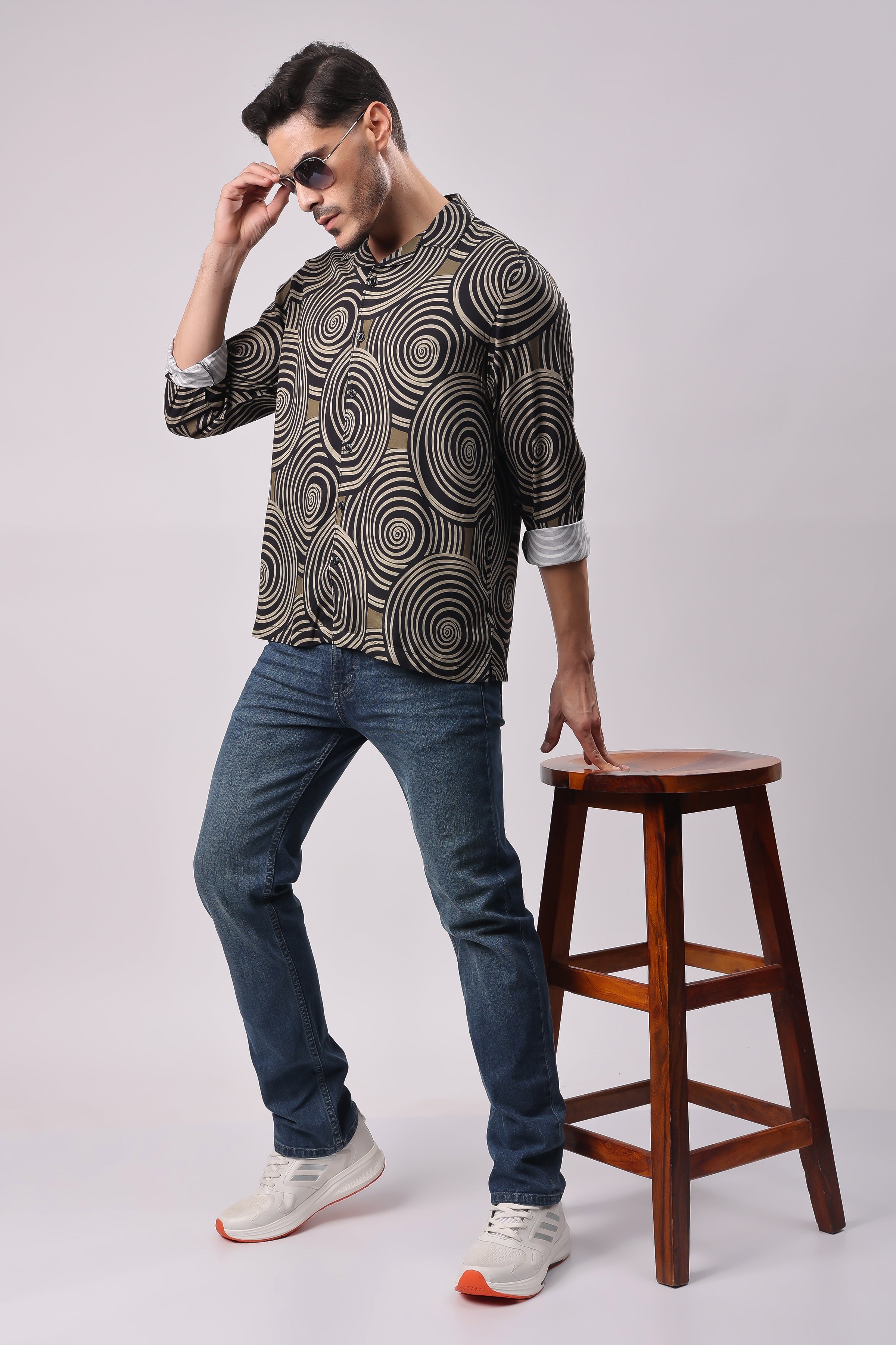 Stylox Mens Full Sleeve Print Shirt - Stylox