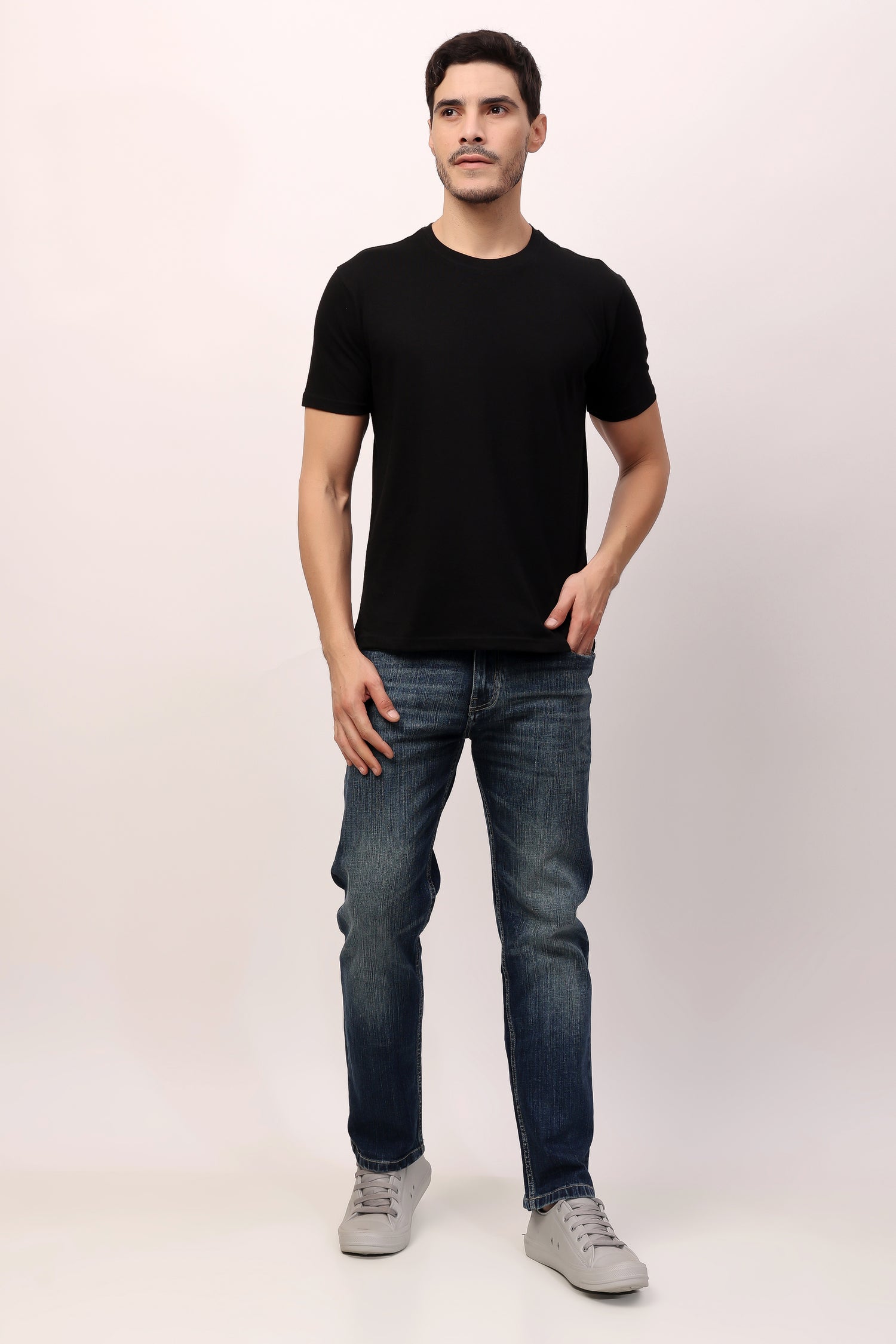Stylox Men’s Regular Fit Round Neck Half Sleeve Solid T-Shirt | Premium Cotton Plain Casual Tee for Everyday Wear