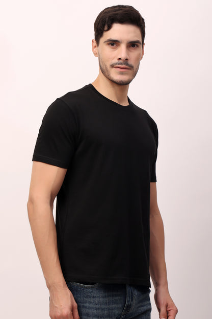 Stylox Men’s Regular Fit Round Neck Half Sleeve Solid T-Shirt | Premium Cotton Plain Casual Tee for Everyday Wear