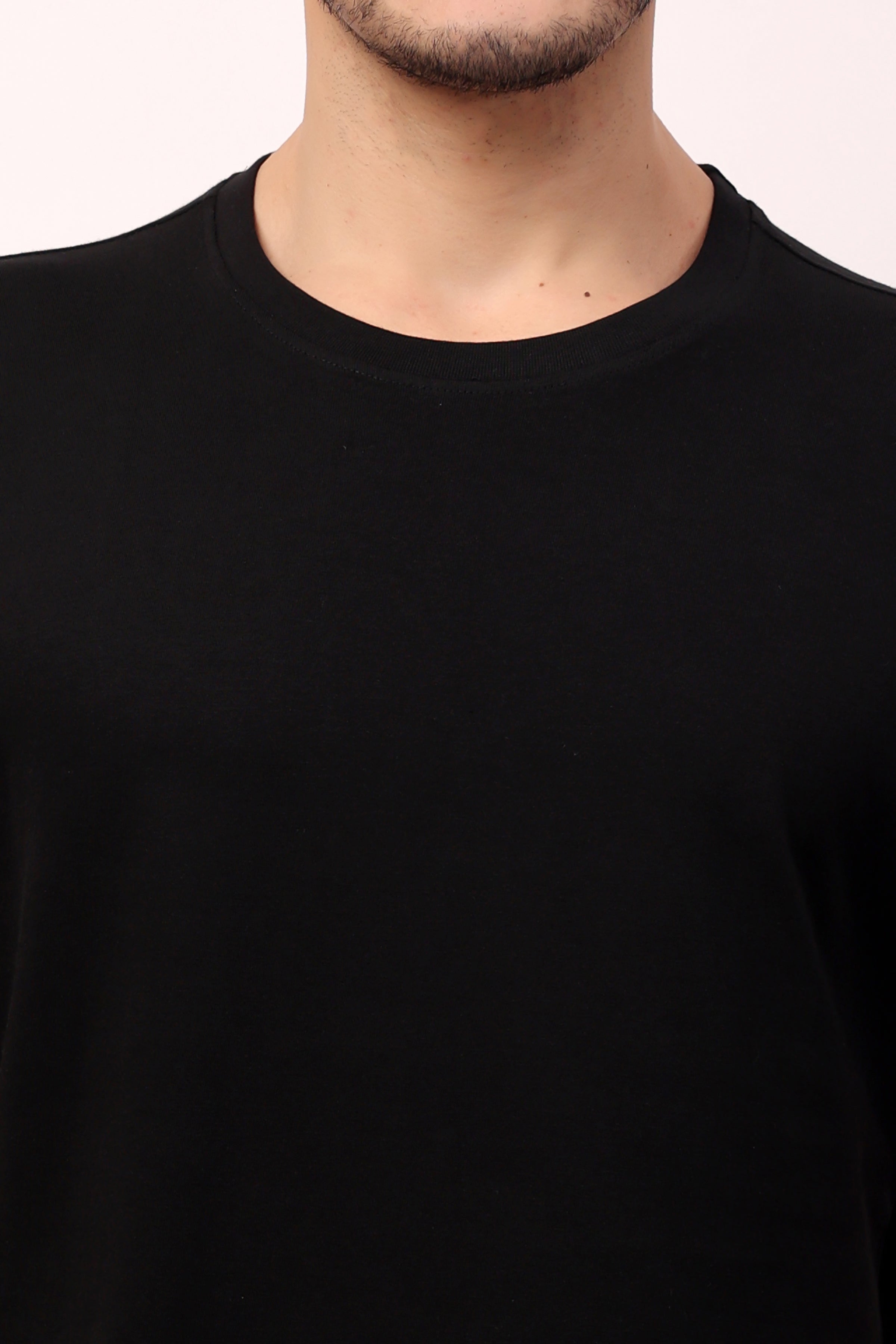 Stylox Men’s Regular Fit Round Neck Half Sleeve Solid T-Shirt | Premium Cotton Plain Casual Tee for Everyday Wear - Stylox
