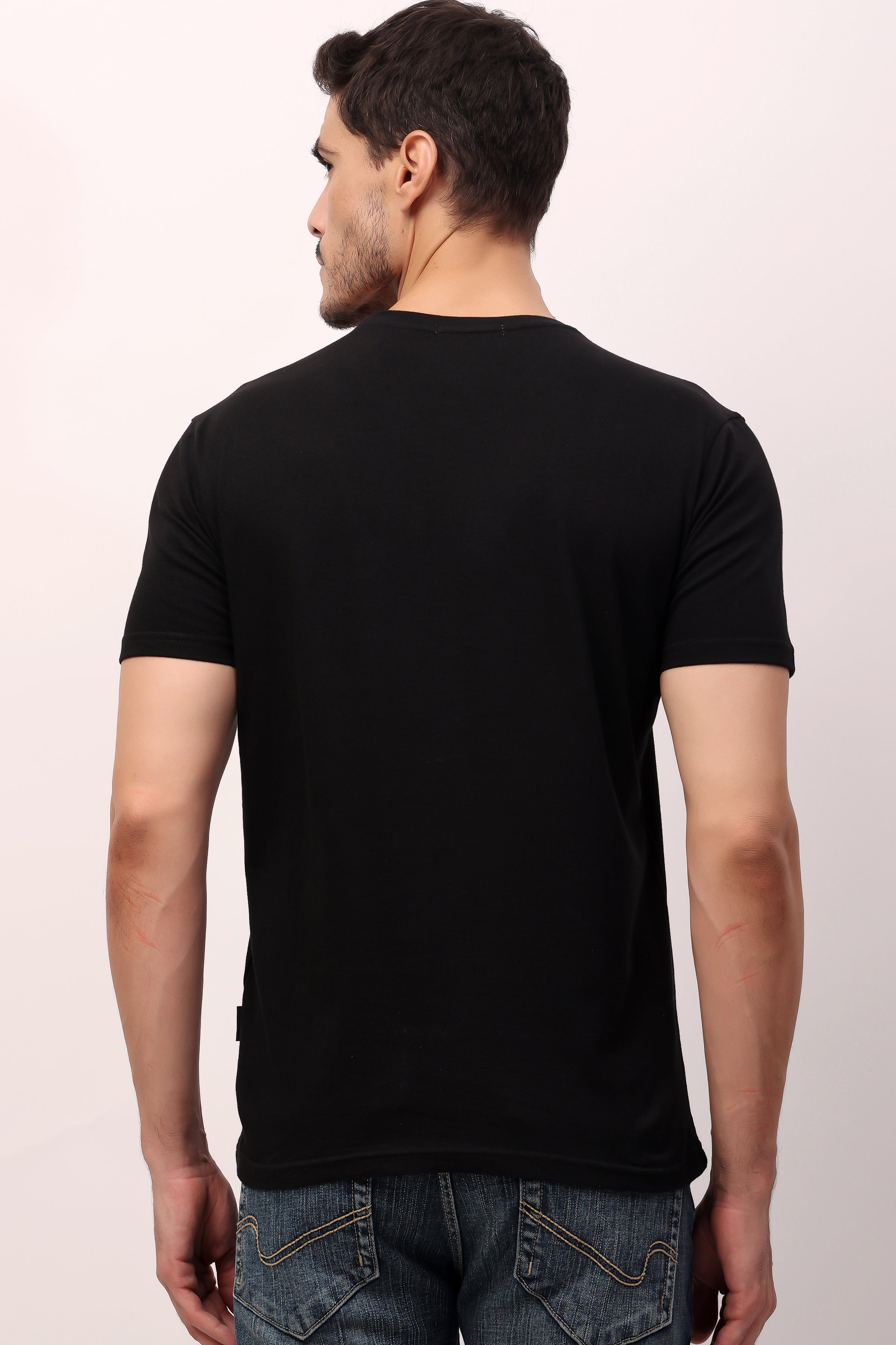 Stylox Men’s Regular Fit Round Neck Half Sleeve Solid T-Shirt | Premium Cotton Plain Casual Tee for Everyday Wear - Stylox