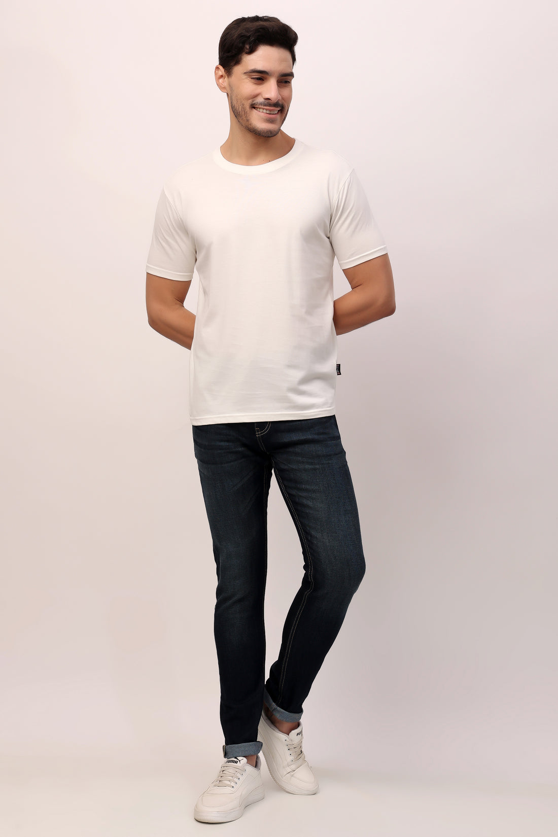 Stylox Men’s Regular Fit Round Neck Half Sleeve Solid T-Shirt | Premium Cotton Plain Casual Tee for Everyday Wear