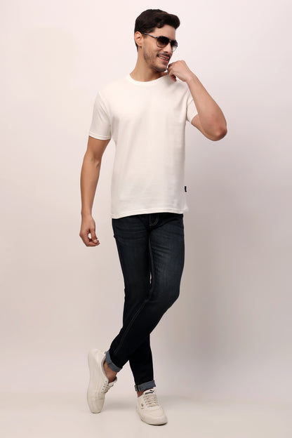 Stylox Men’s Regular Fit Round Neck Half Sleeve Solid T-Shirt | Premium Cotton Plain Casual Tee for Everyday Wear