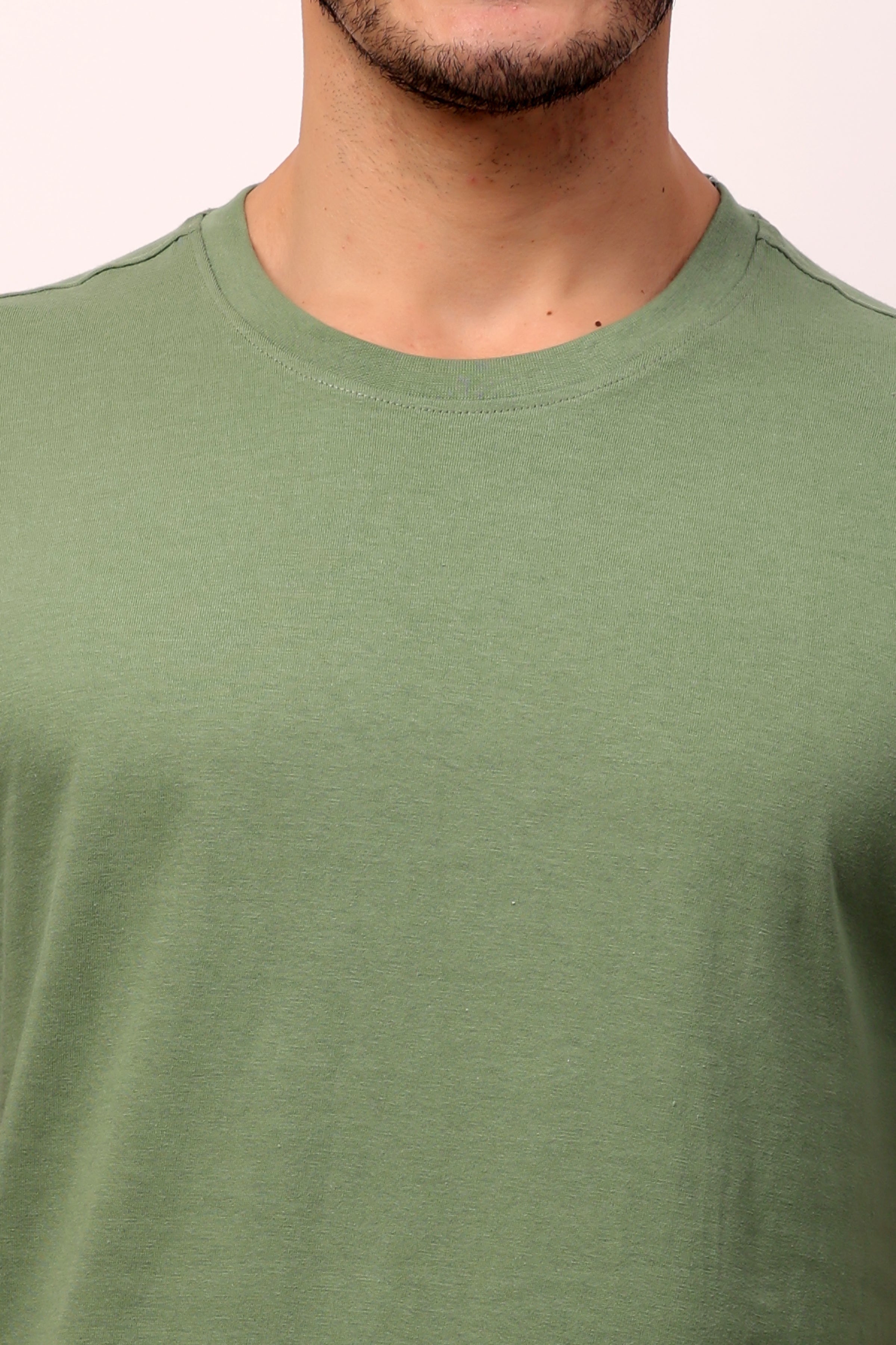Stylox Men’s Regular Fit Round Neck Half Sleeve Solid T-Shirt | Premium Cotton Plain Casual Tee for Everyday Wear - Stylox