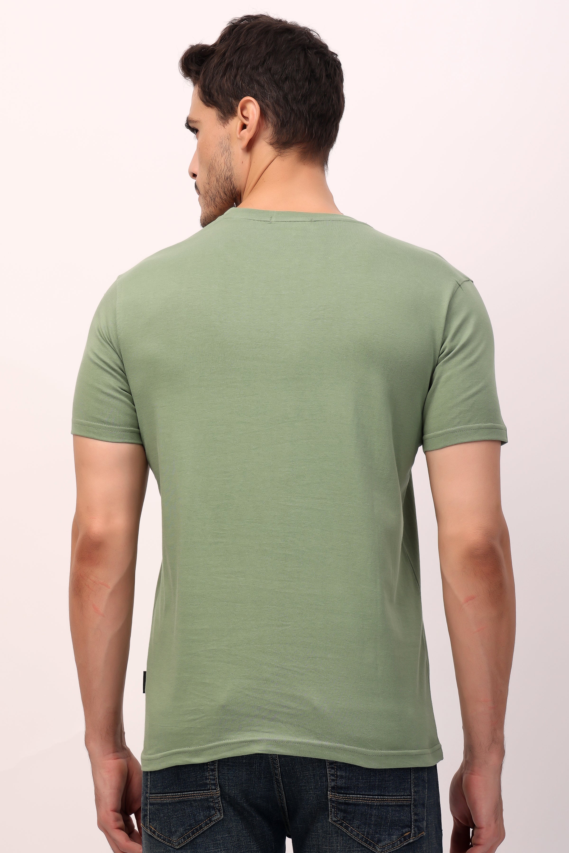 Stylox Men’s Regular Fit Round Neck Half Sleeve Solid T-Shirt | Premium Cotton Plain Casual Tee for Everyday Wear - Stylox