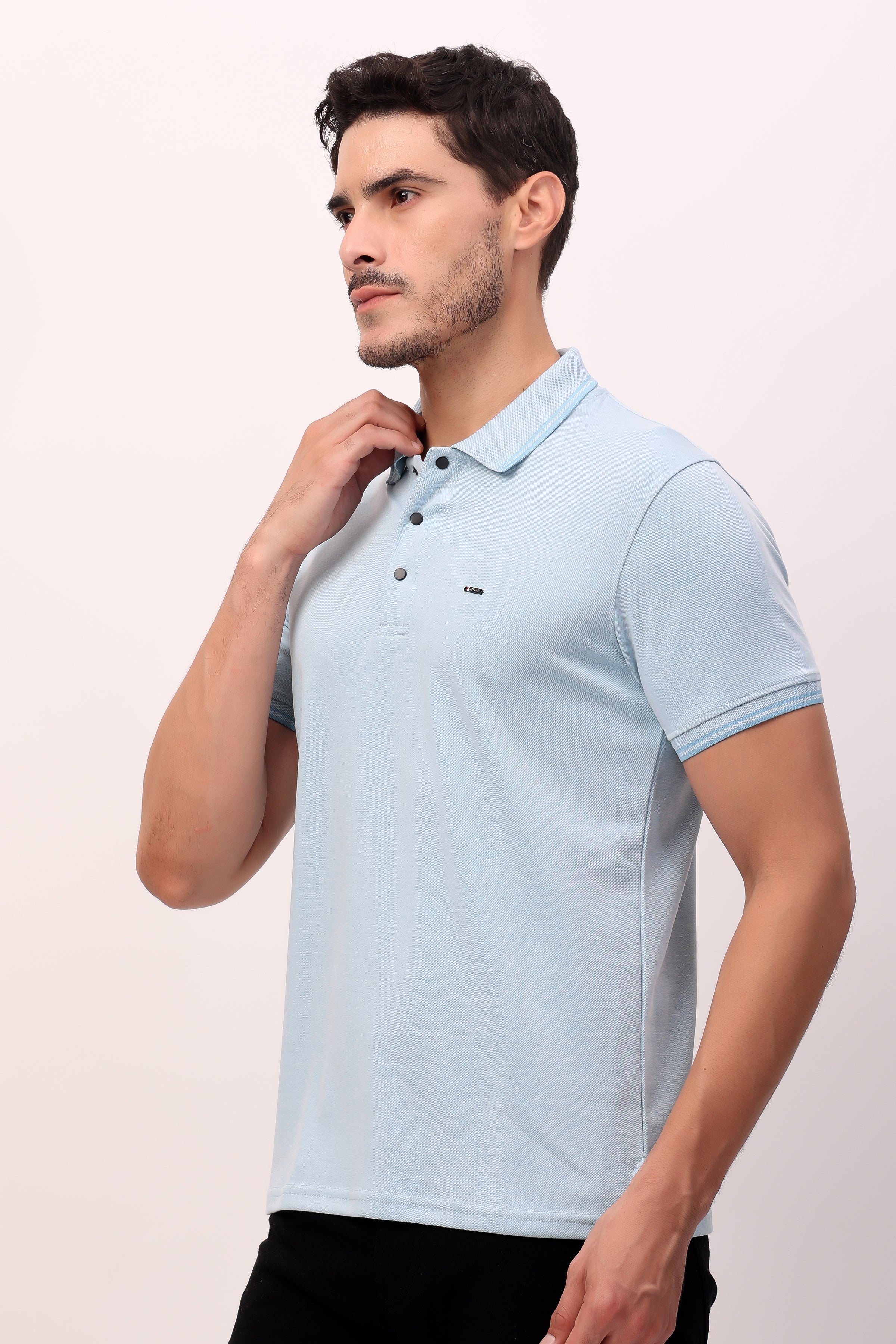 STYLOX Men's Half Sleeve Solid Polo T-shirt - Stylox