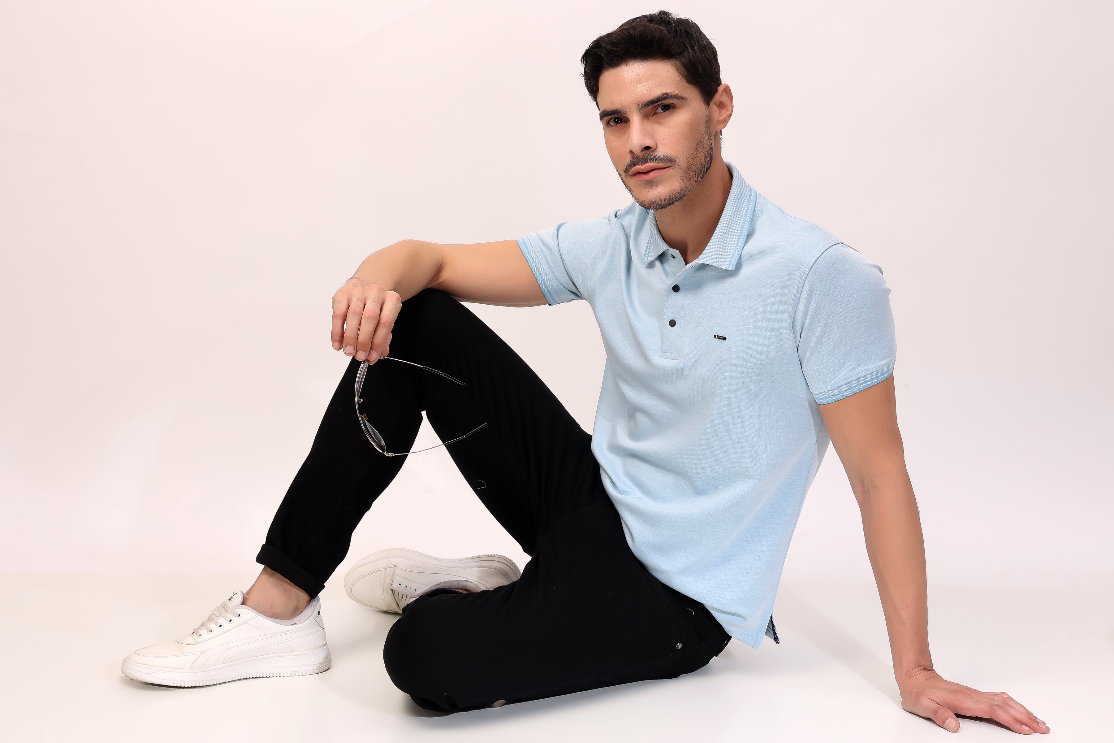 STYLOX Men's Half Sleeve Solid Polo T-shirt - Stylox
