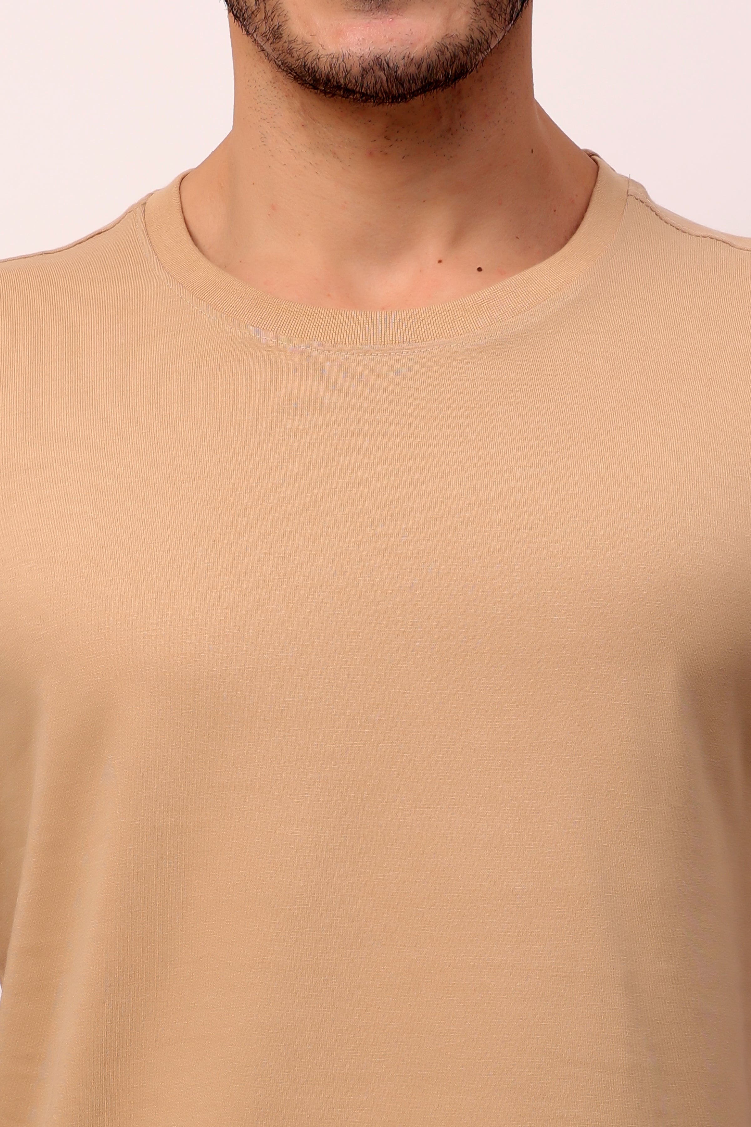 Stylox Men’s Regular Fit Round Neck Half Sleeve Solid T-Shirt | Premium Cotton Plain Casual Tee for Everyday Wear - Stylox