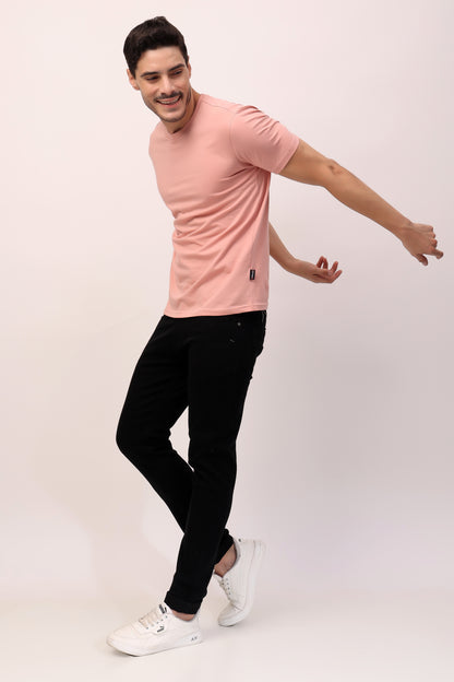 Stylox Men’s Regular Fit Round Neck Half Sleeve Solid T-Shirt | Premium Cotton Plain Casual Tee for Everyday Wear