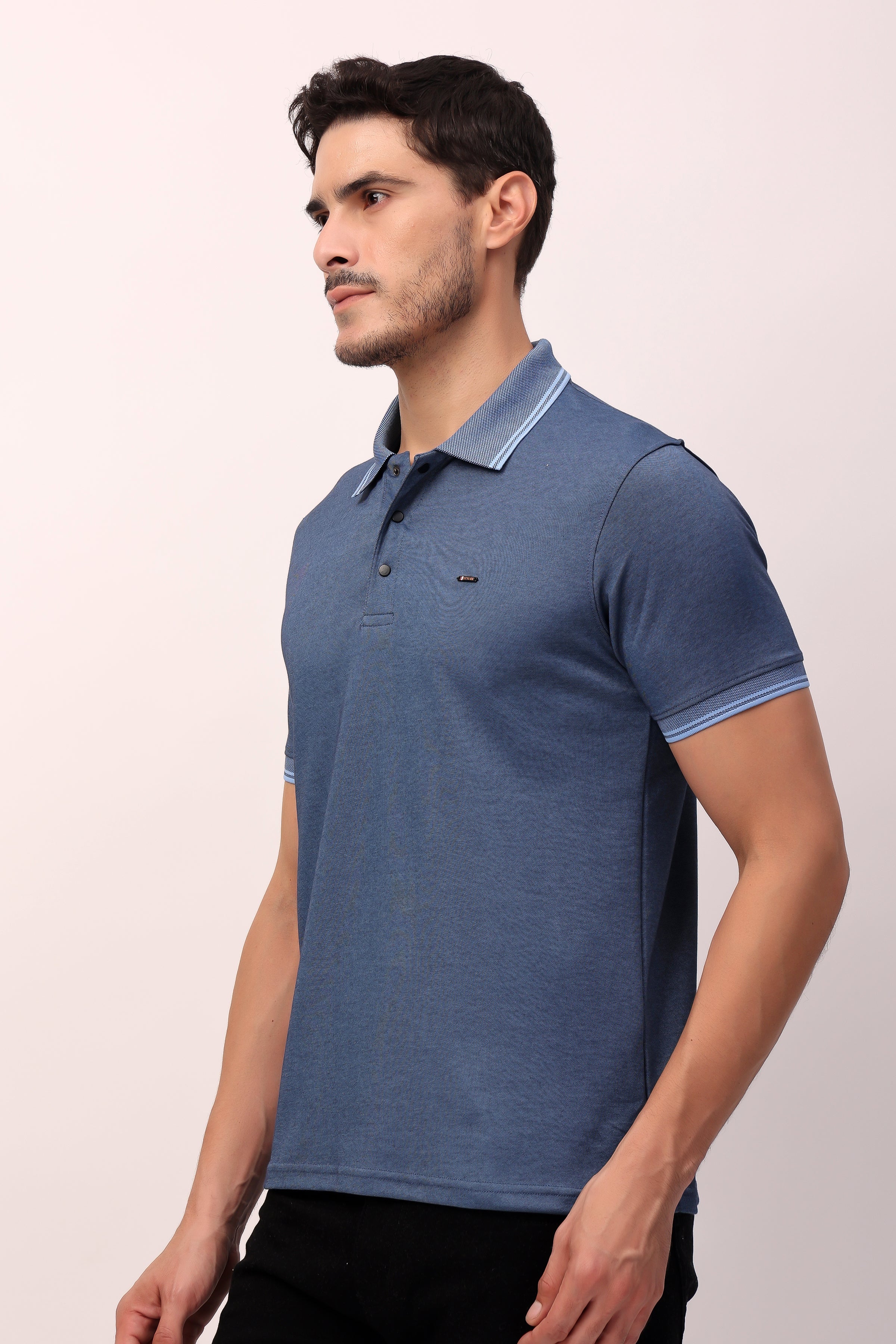 STYLOX Men's Half Sleeve Solid Polo T-shirt - Stylox